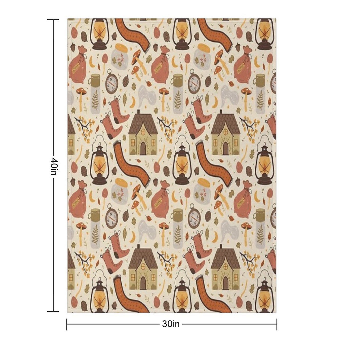 A Walk in The Woods Easy Care Throw Blanket