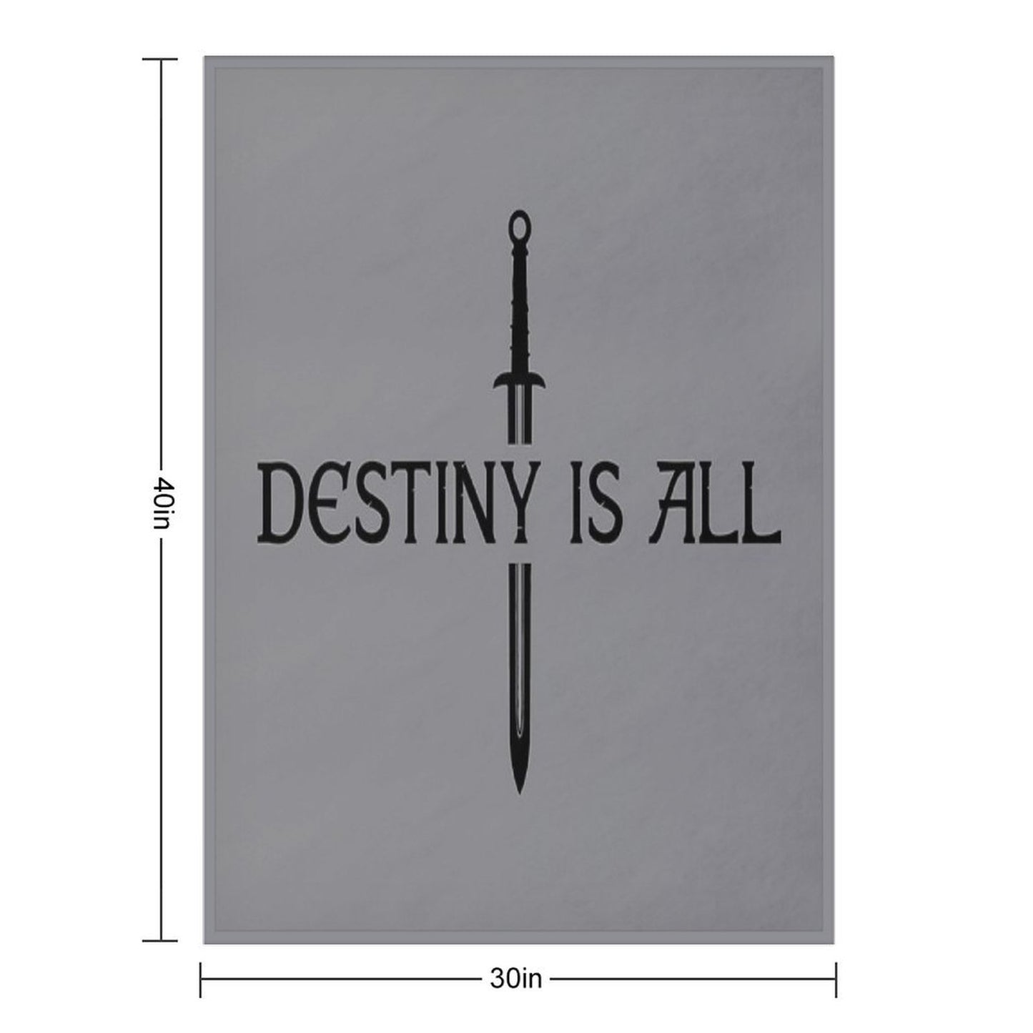The Last Kingdom - Destiny Is All Sustainable Throw Blanket