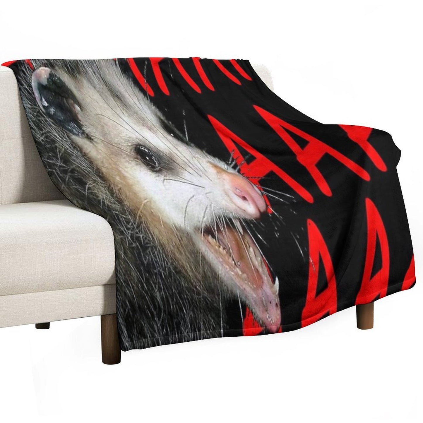 AAAAA POSSUM Velvety-soft Throw Blanket