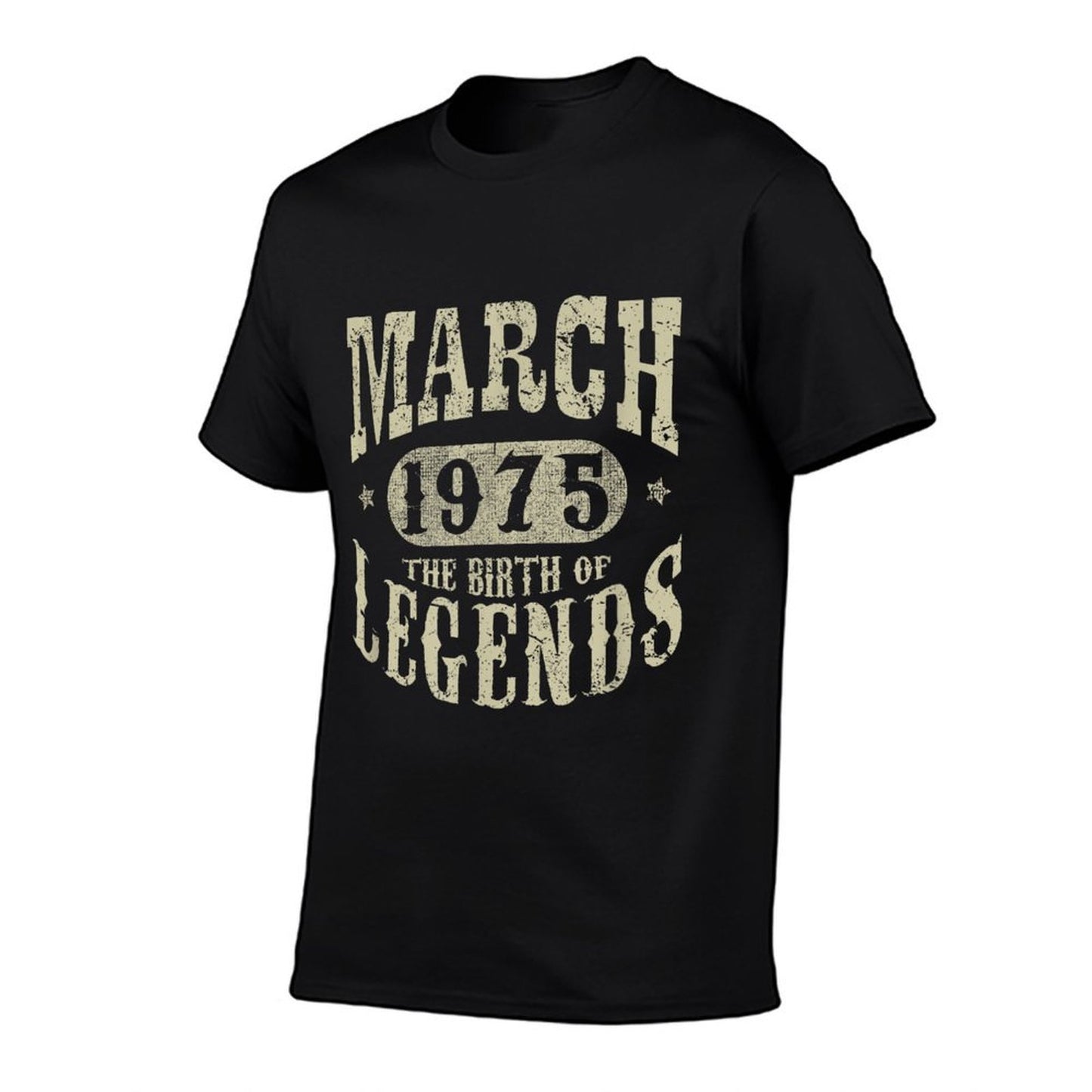 50 Years Old 50th Birthday March 1975 Birth of Legend Slim-fit Cut T-Shirt
