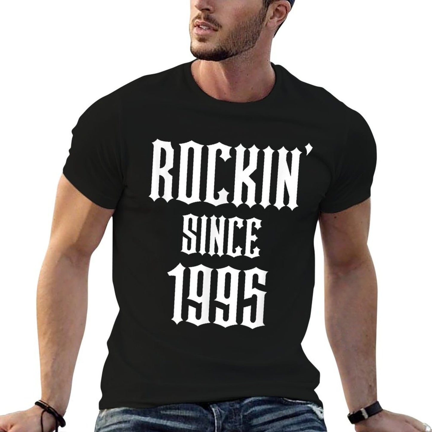 30 Year Old Classic Rock 1995 30th Birthday Rolled Sleeves T-Shirt