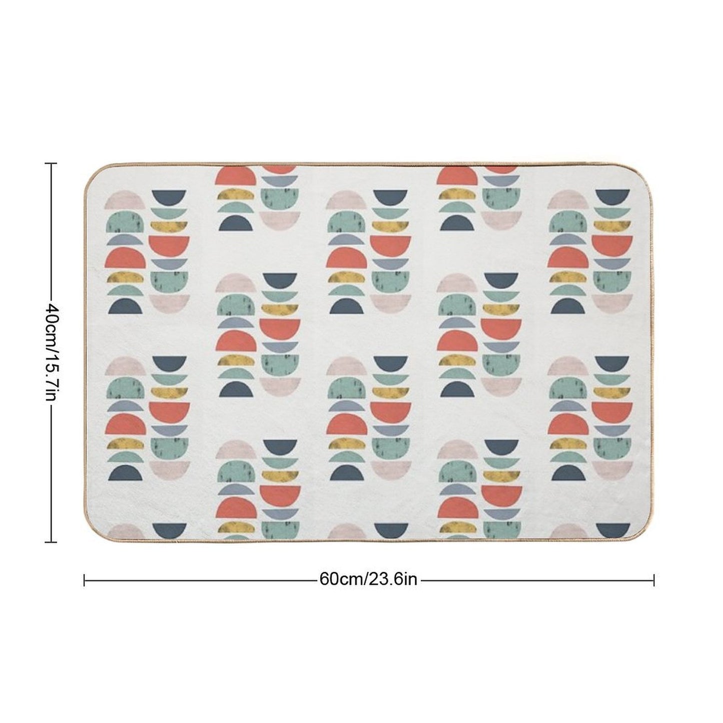 Mid Century Retro Versatile Bath Mat