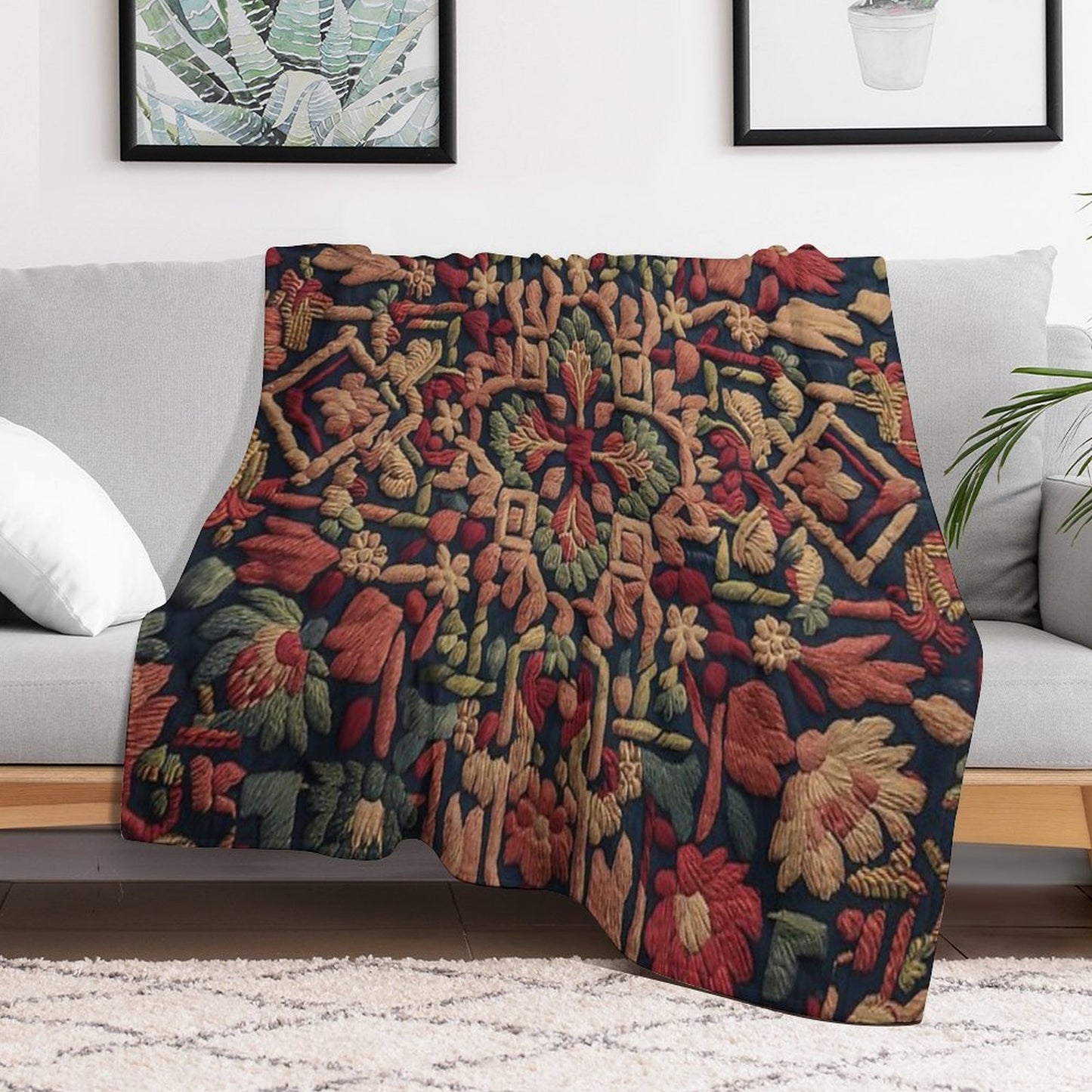 Weird Pattern Travel-friendly Throw Blanket