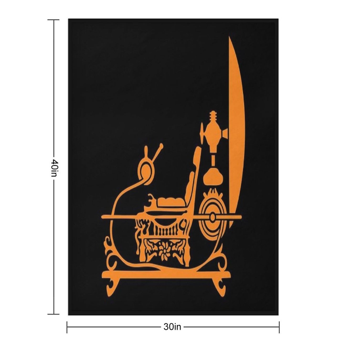 Time Machine Anti-pilling Throw Blanket