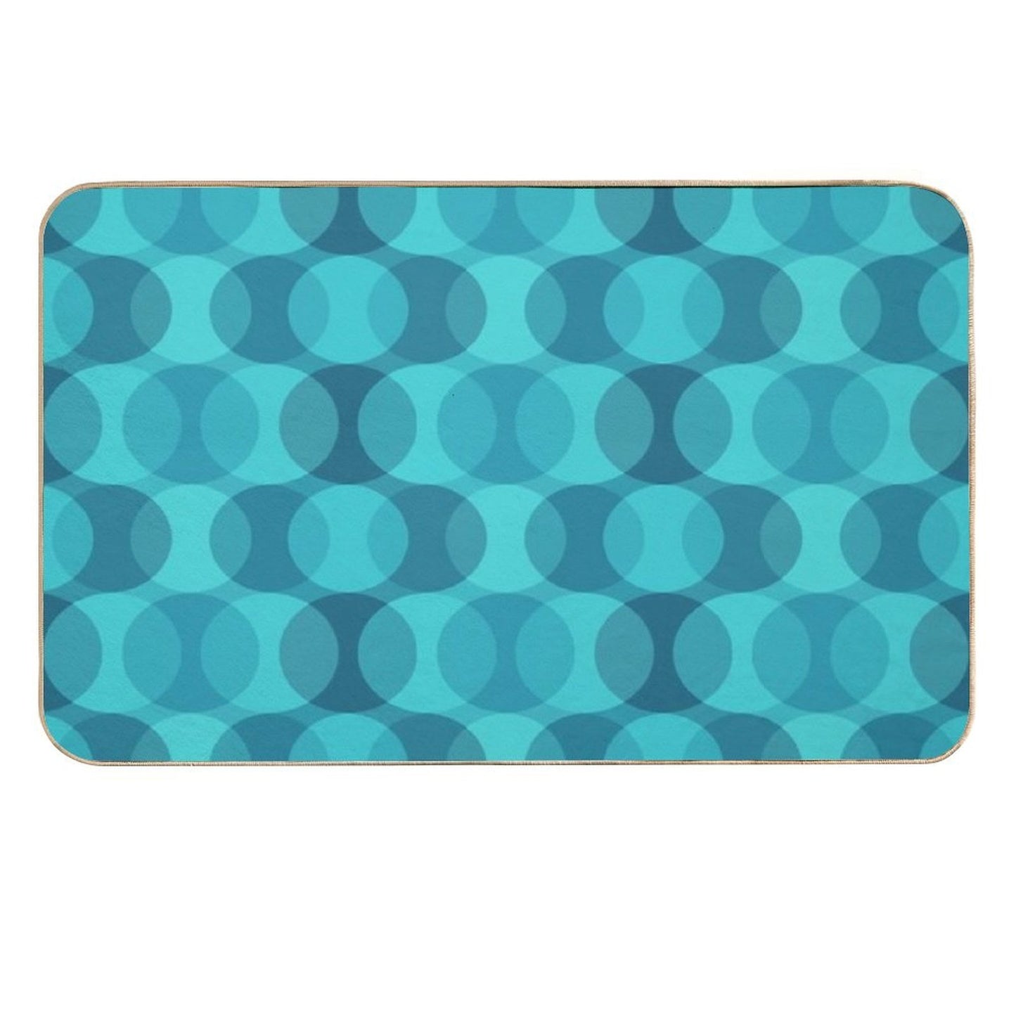 Retro Gradated Bubble Pattern 327 Absorbent Bath Mat