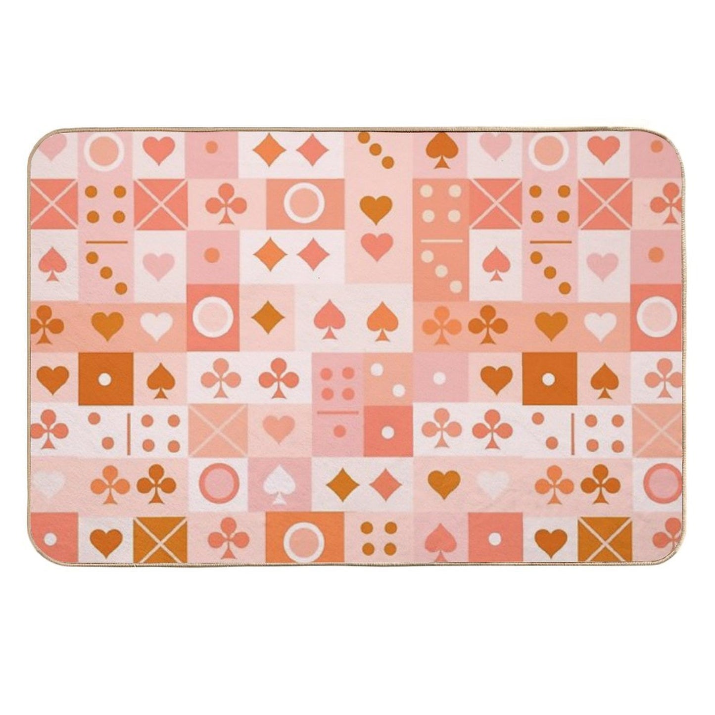 Fun Game Night Fade-Resistant Bath Mat