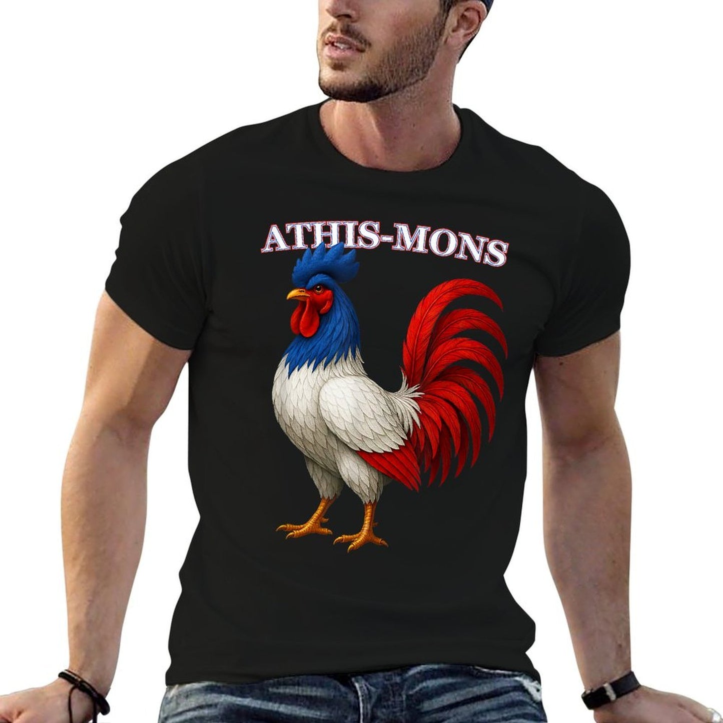 ATHIS-MONS France Français Souvenir Article Easy-care T-Shirt