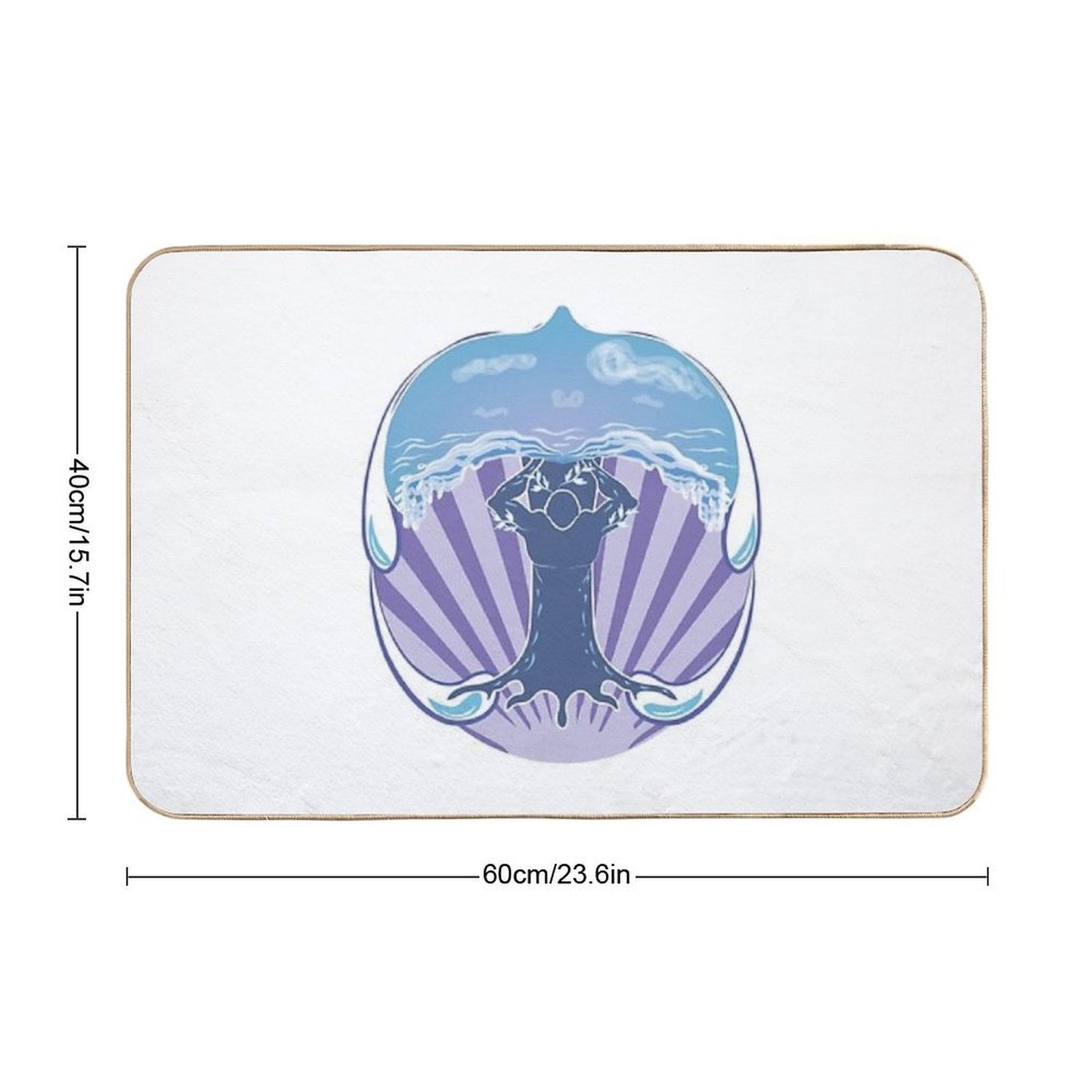 Hydropower – People And Nature in Harmony Toxin-Free Bath Mat