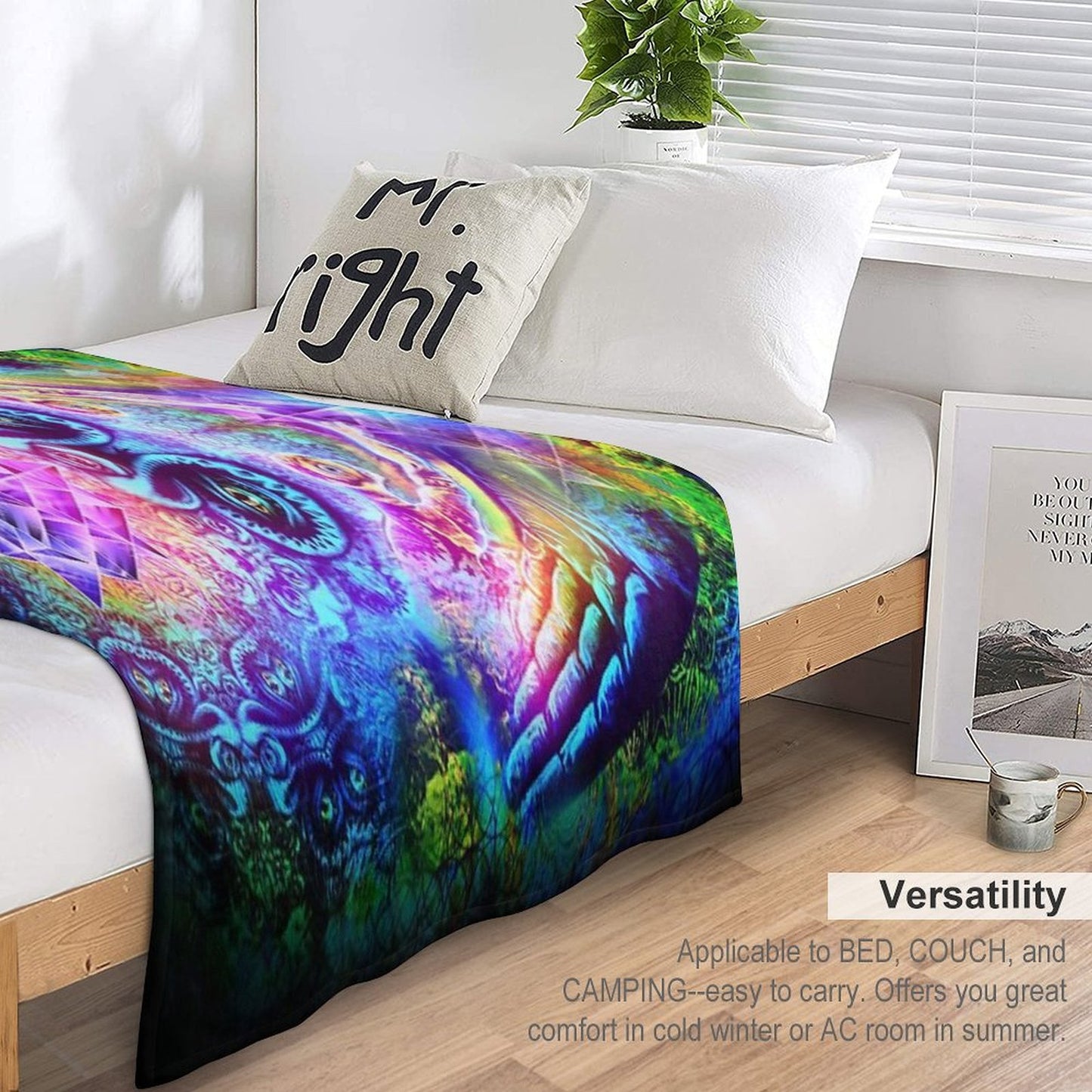 Transition to Butterfly Wrinkle-free Throw Blanket