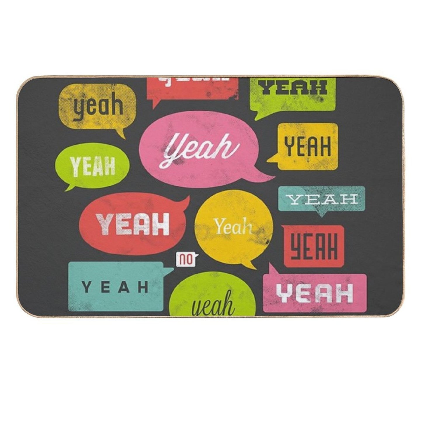 The Yeah, Yeah, Yeah Shirt Fade-Resistant Bath Mat
