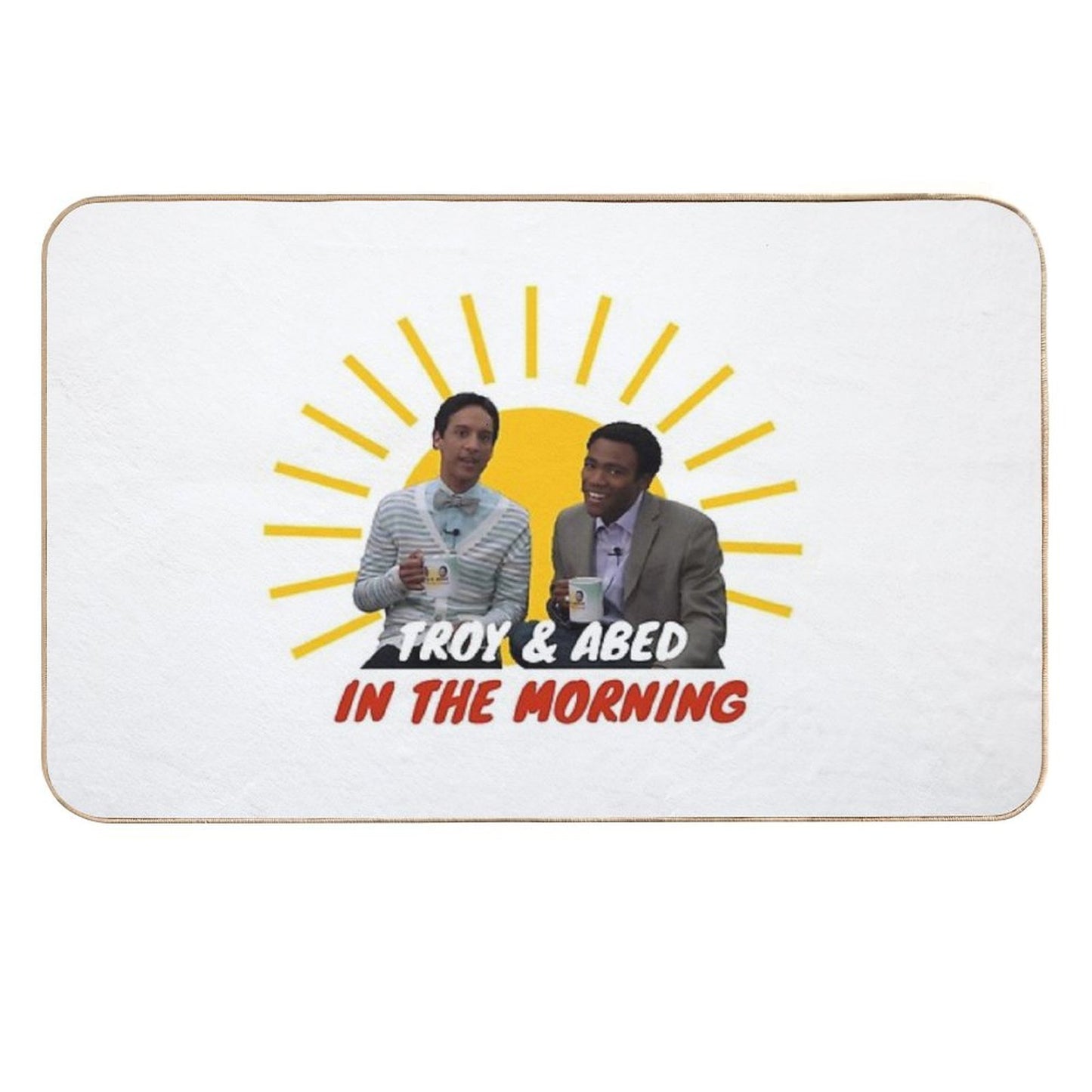 Troy And Abed in The Morning Versatile Bath Mat