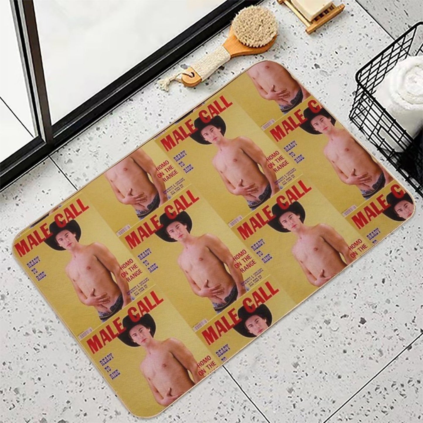 My Own Private Keanu Slip-Resistant Bath Mat
