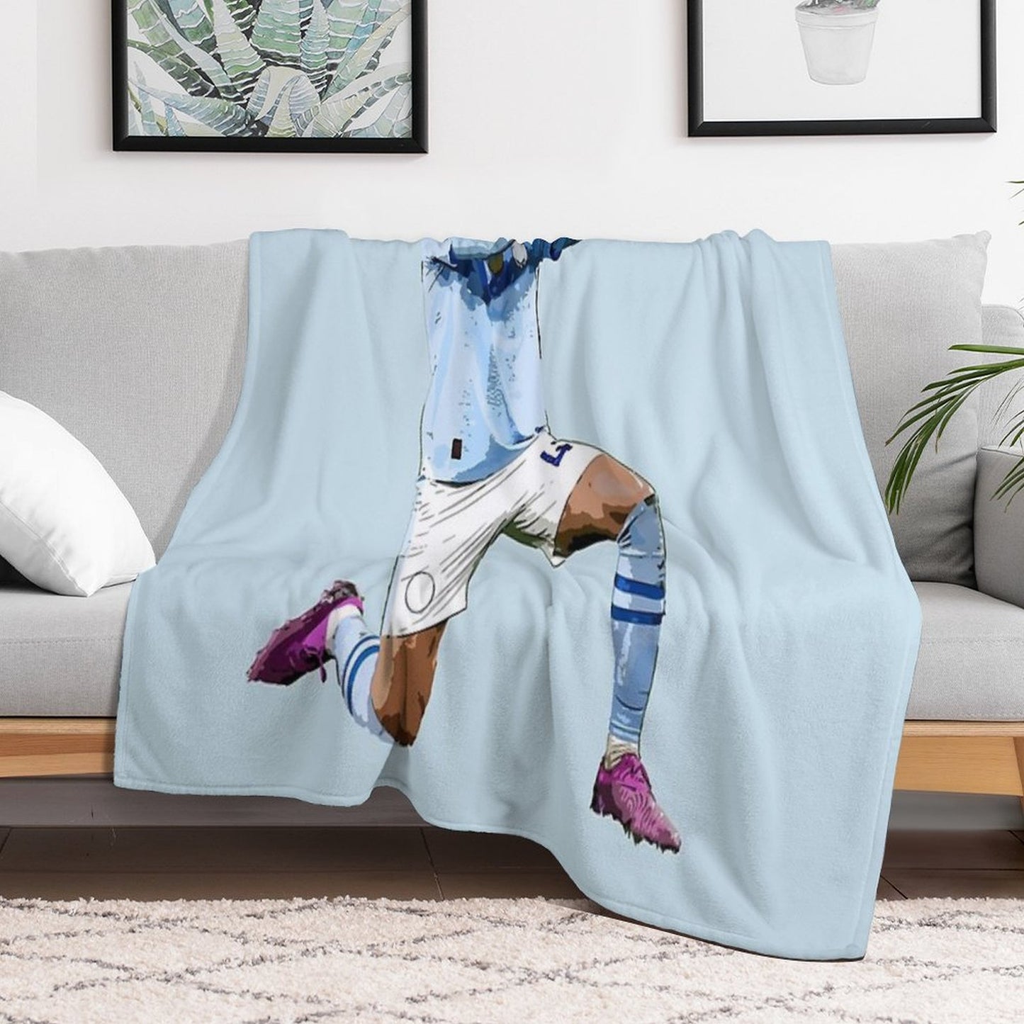 Phil Foden Velvety-soft Throw Blanket
