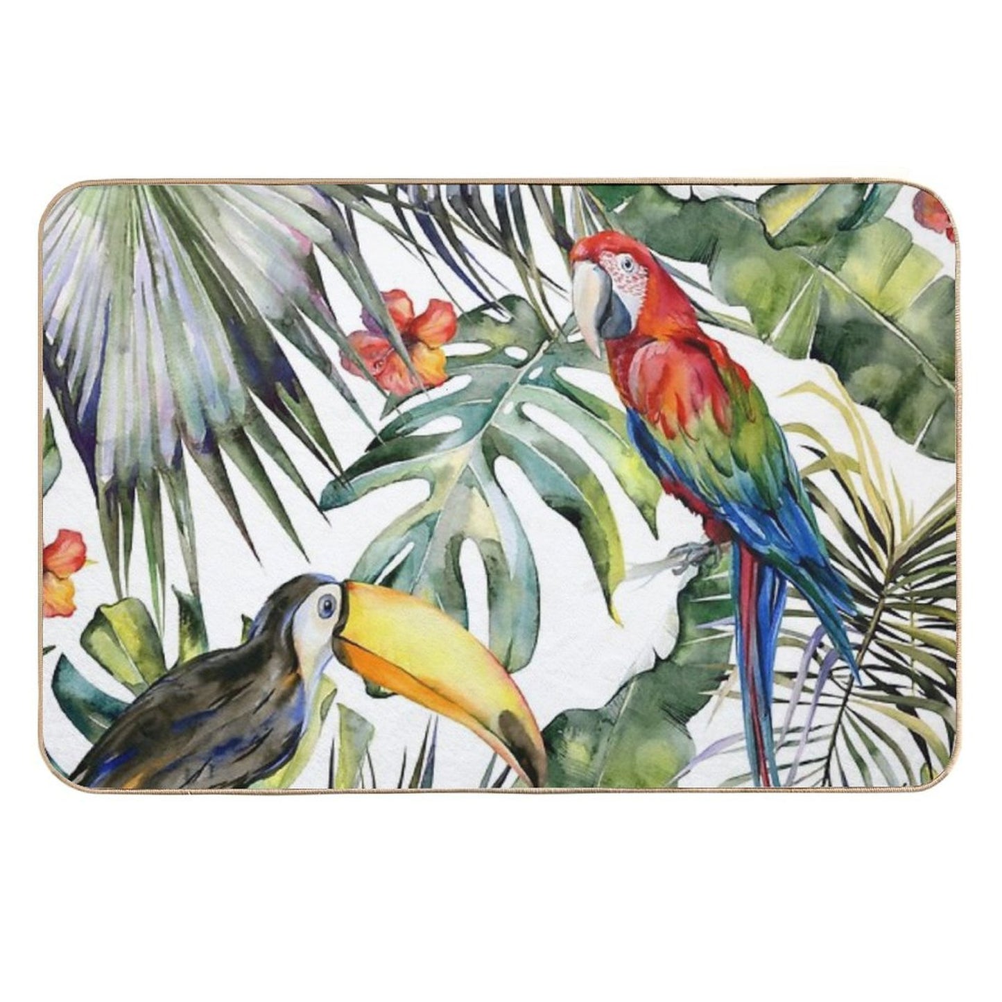 TROPICAL JUNGLE Stain-Proof Bath Mat