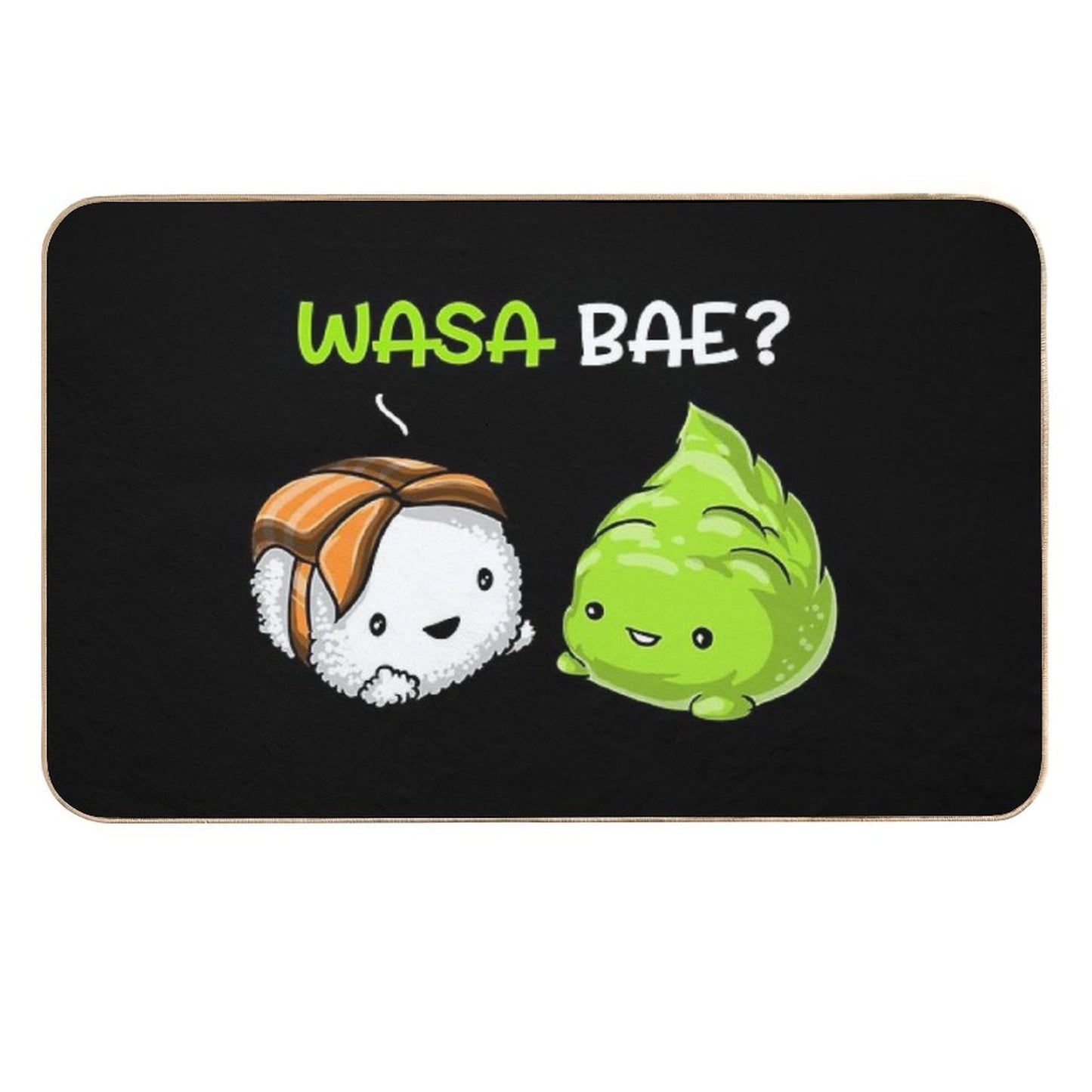 Sushi Wasabi Wasa Bae Anti-Trip Bath Mat