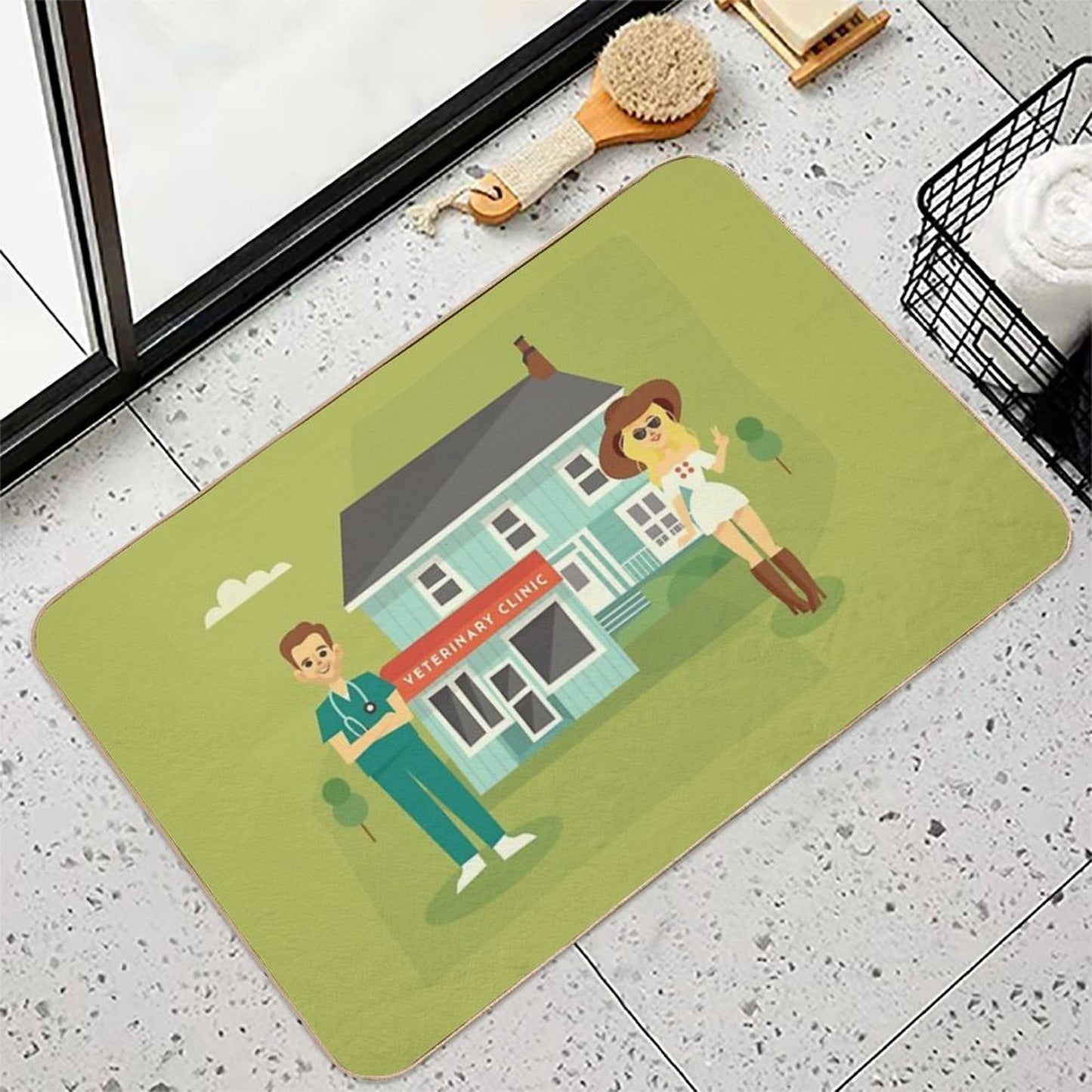 Vet Clinic Long-Lasting Bath Mat