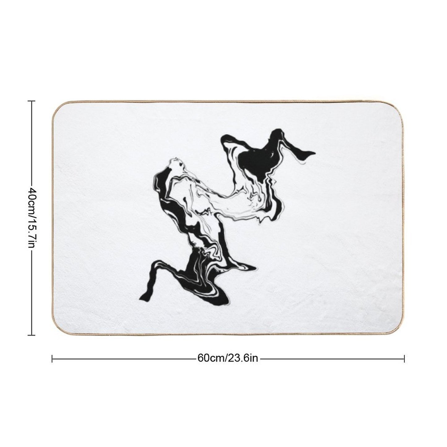 Abstraction Form - Breakdance Easy To Clean Bath Mat