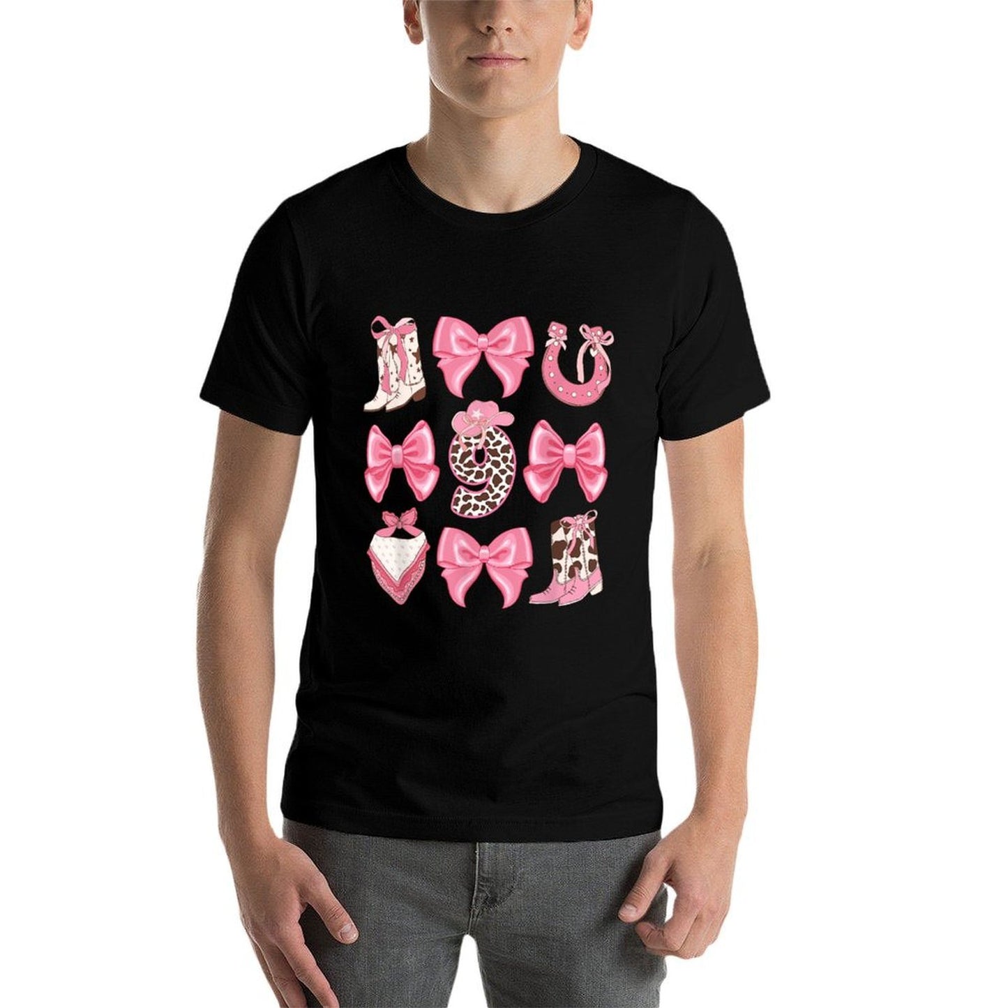 9th Birthday Cowgirl Nine Year Old Cow Girl Birthday Party Quick-drying T-Shirt