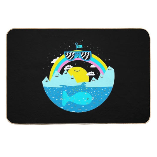 Rainbow Space World  Toxin-Free Bath Mat