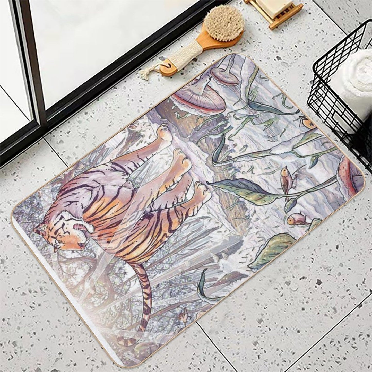 Spring Tigress Easy Maintenance Bath Mat