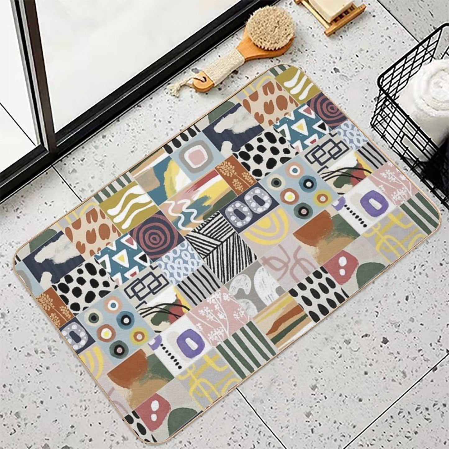 Afrika Art Design Long-Lasting Bath Mat