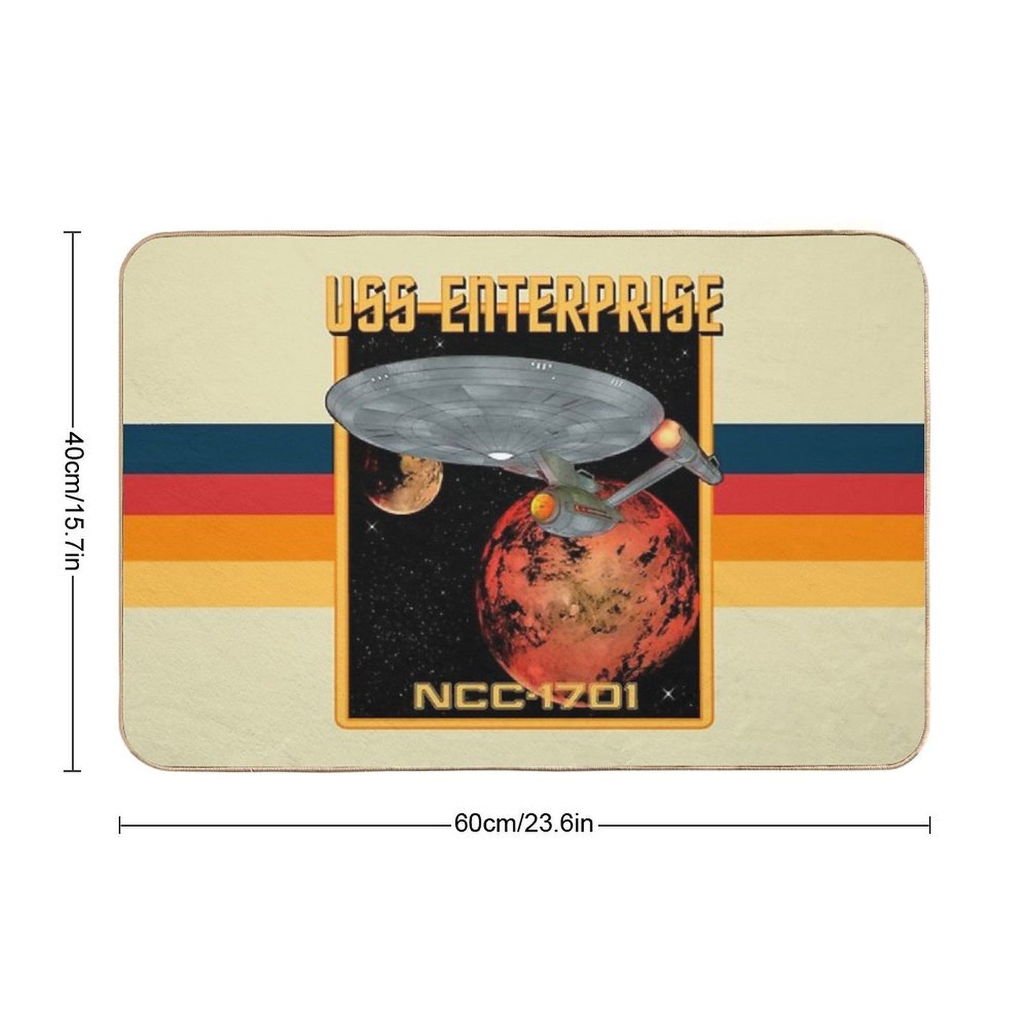 USS Enterprise NCC-1701 Anti-Trip Bath Mat