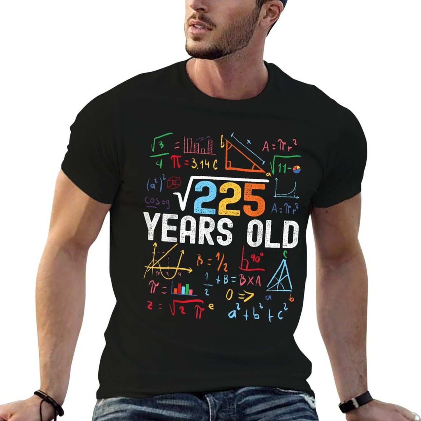 Square Root Of 225 15th Birthday 15 Years Old Birthday  Graphic-printed T-Shirt