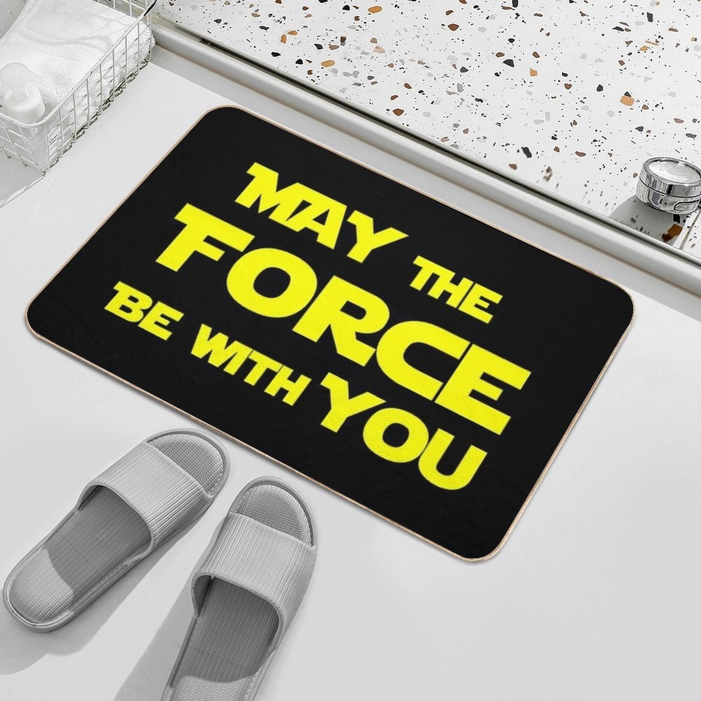 May The Force Be With You Fade-Resistant Bath Mat