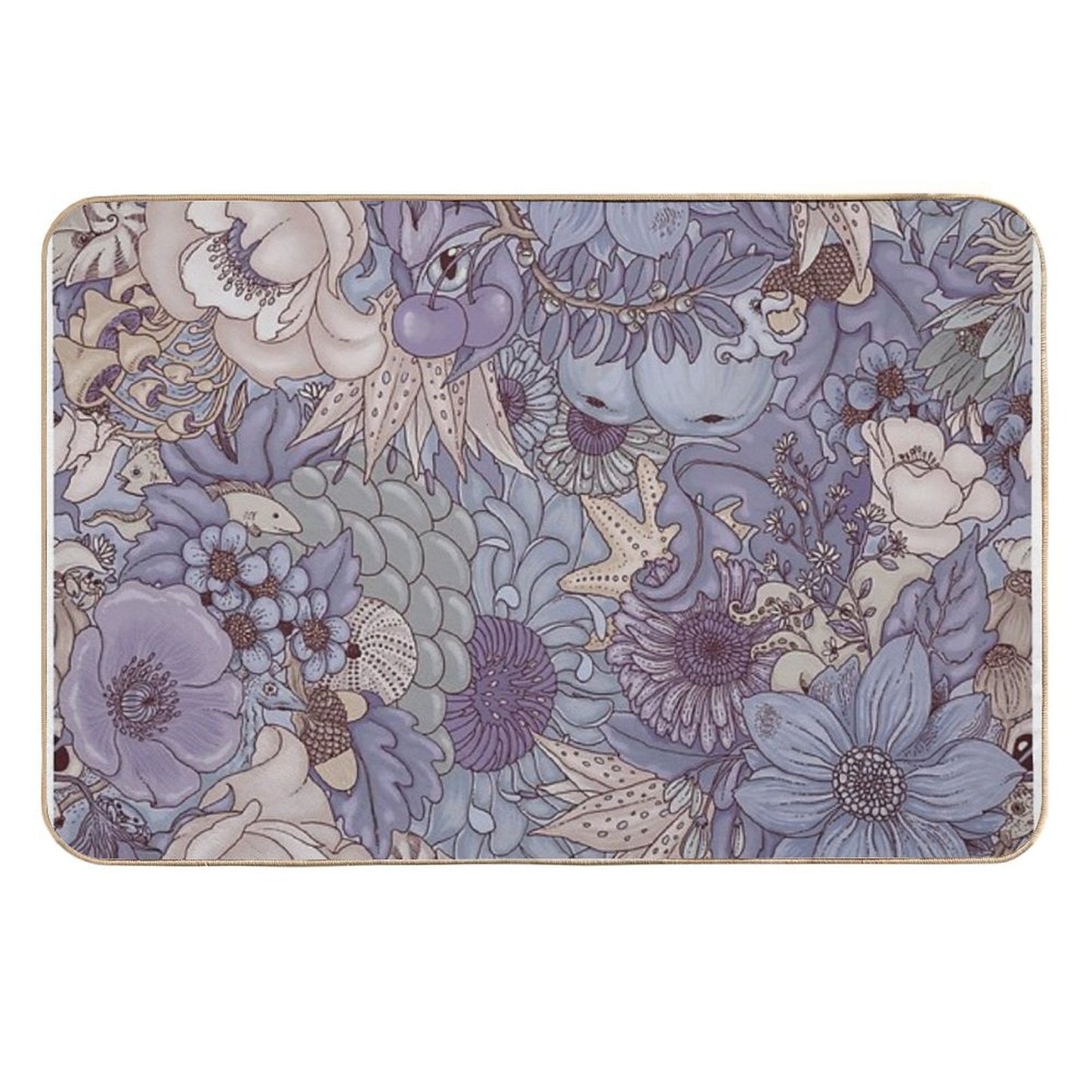 The Wild Side - Lavender Ice Slip-Resistant Bath Mat