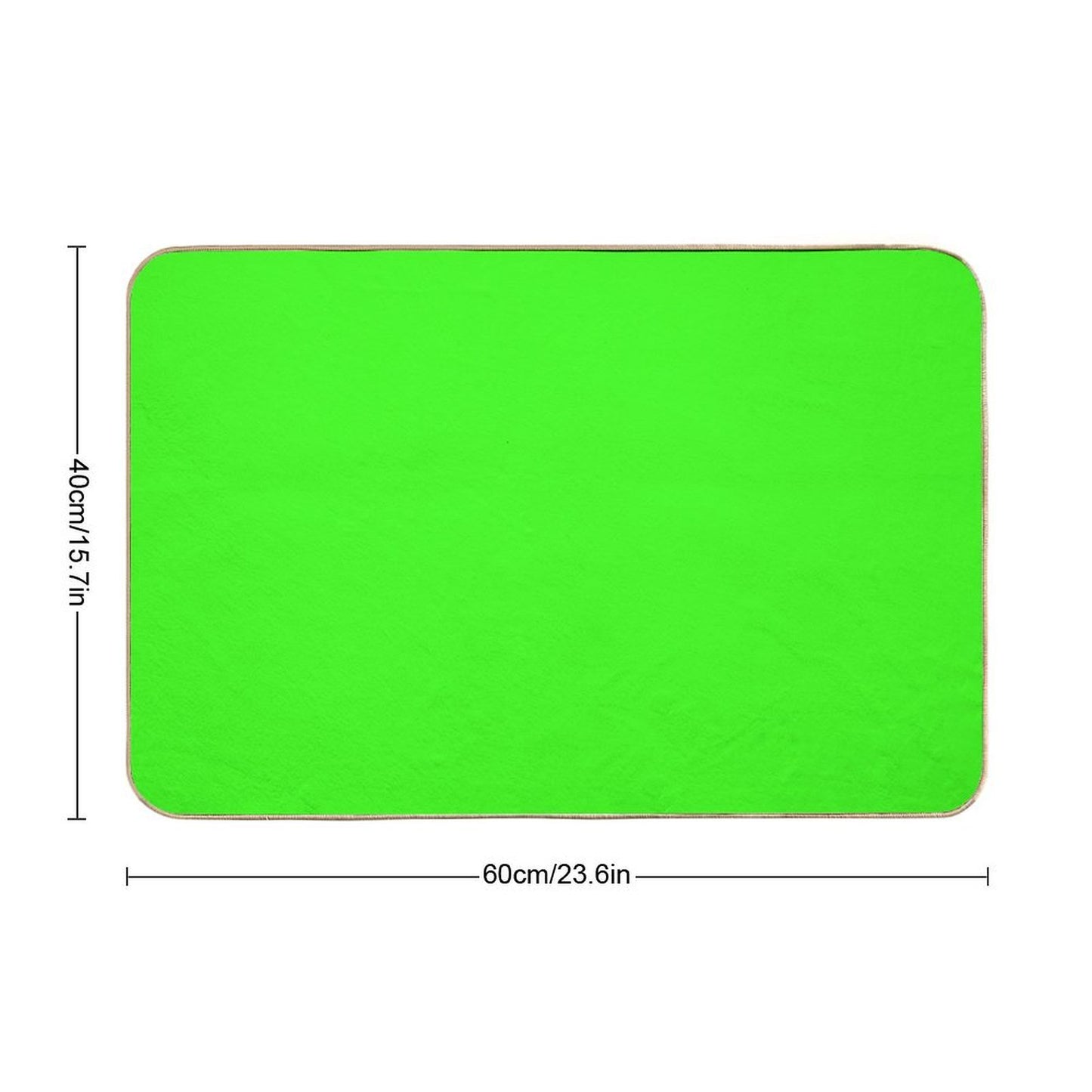 Color Neon Green Versatile Bath Mat