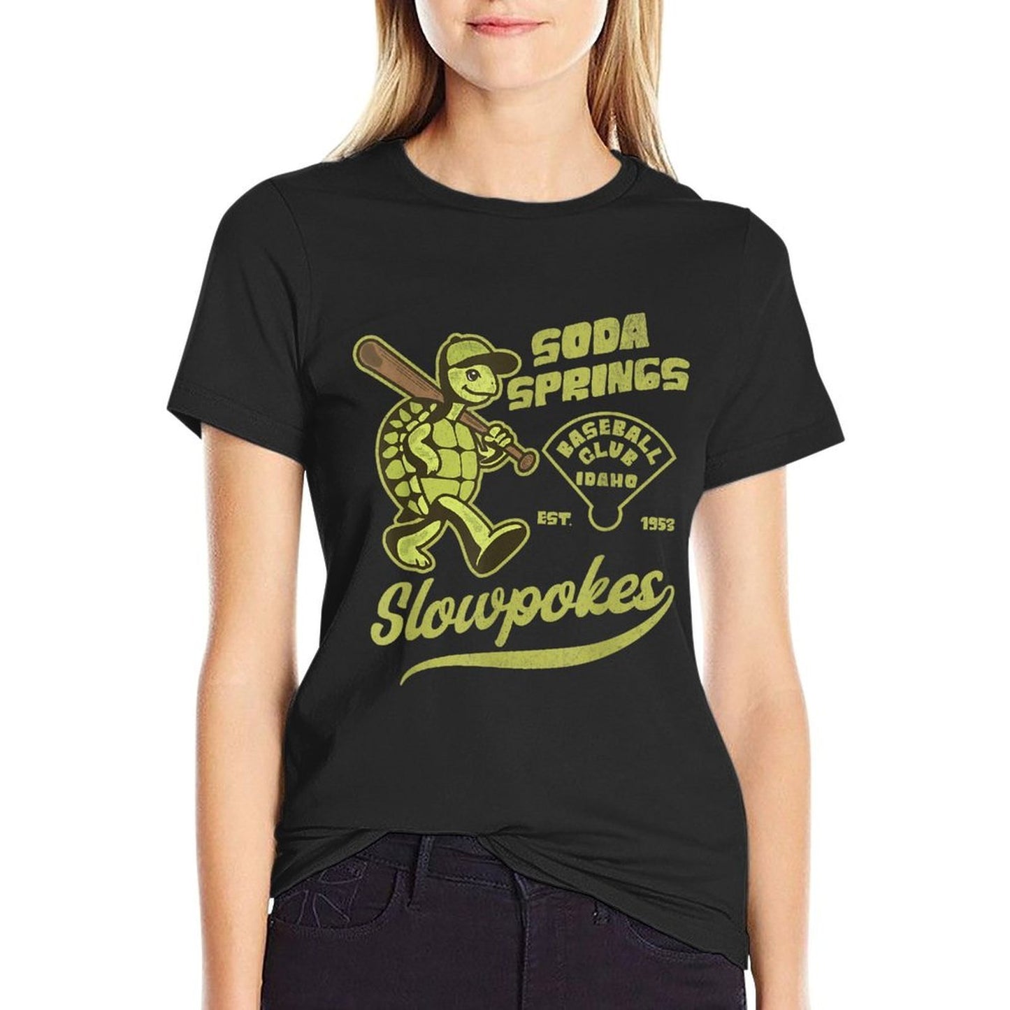 Soda Springs Slowpokes Retro Minor League Baseball Club 1953  Graphic-printed T-Shirt