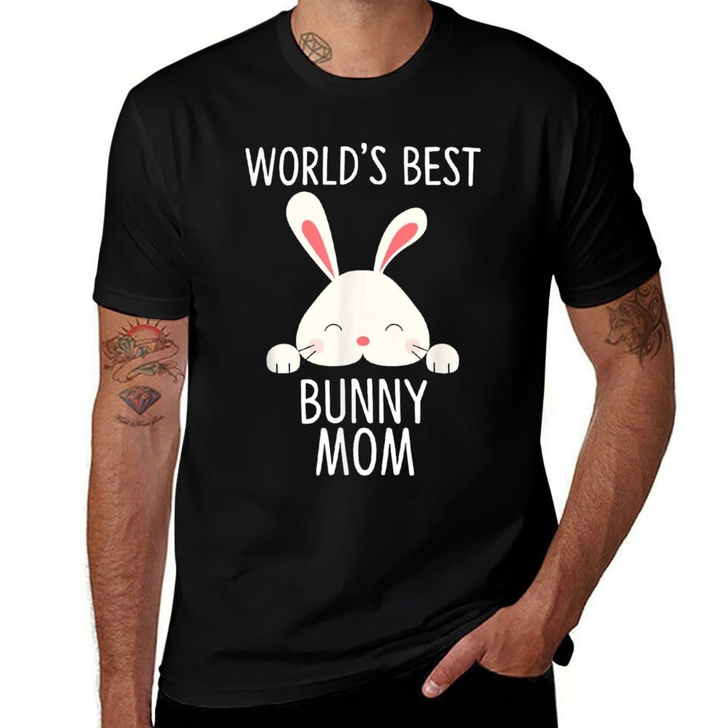World’s Best Bunny Mom Cute Rabbit Lover for Women Versatile T-Shirt