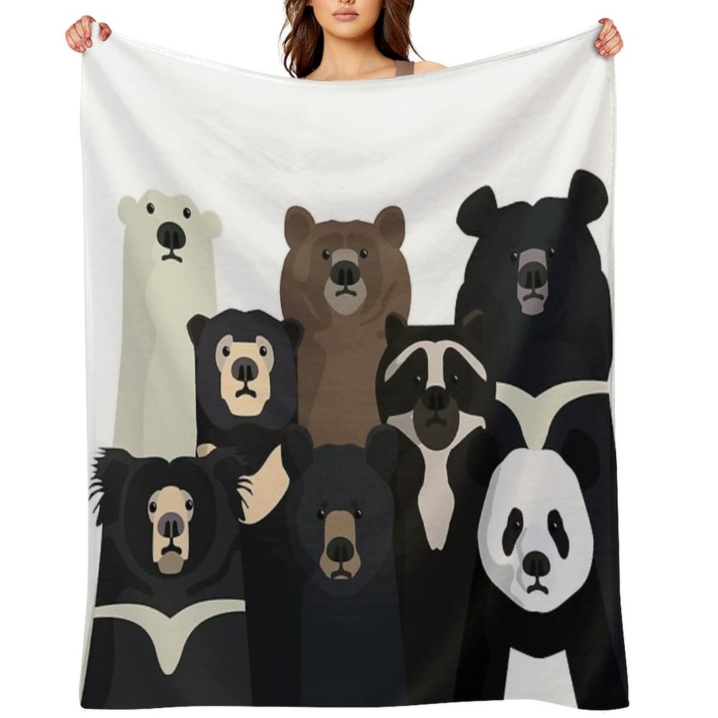 Bears of The World Lightweight Throw Blanket