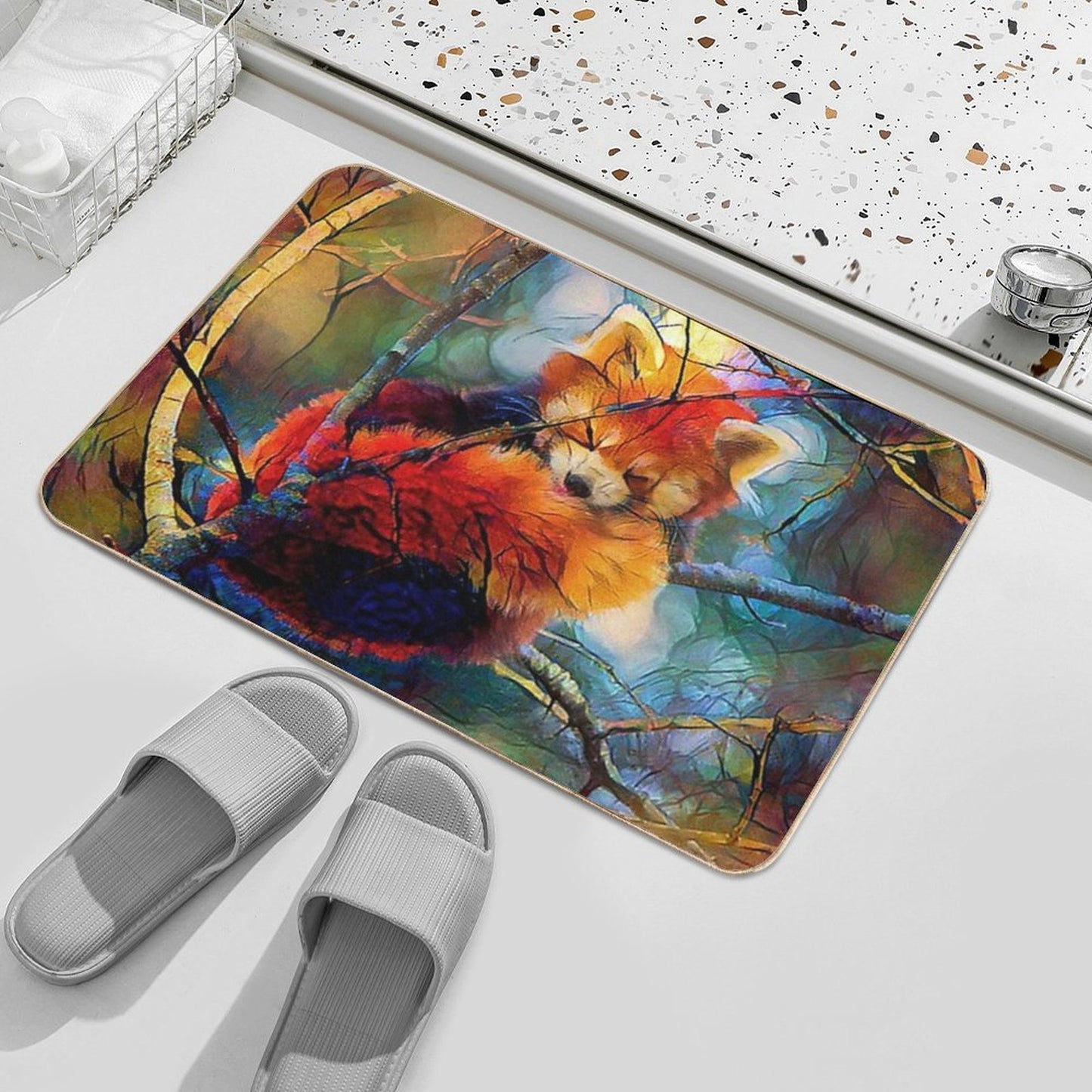Autumnal Red Panda Multi-Purpose Bath Mat