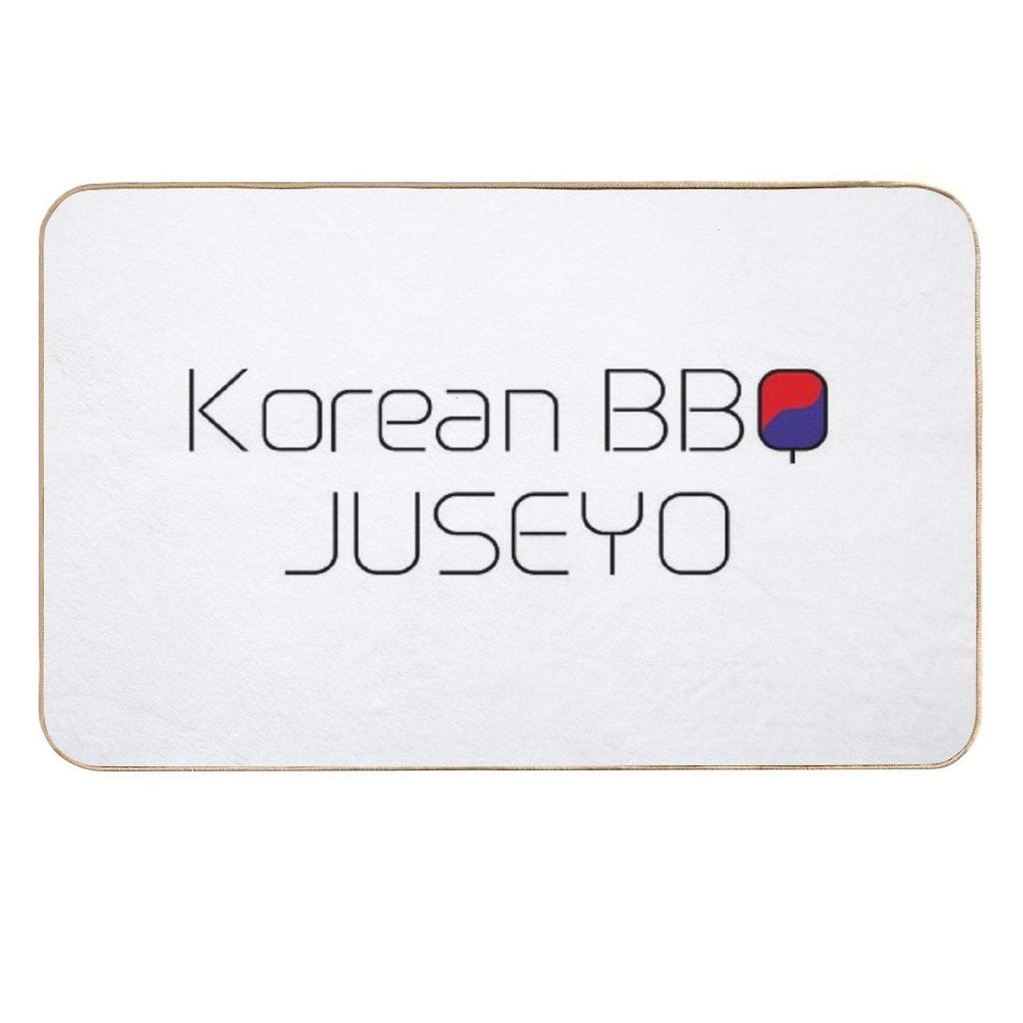 Korean Bbq Juseyo Pet-Safe Bath Mat