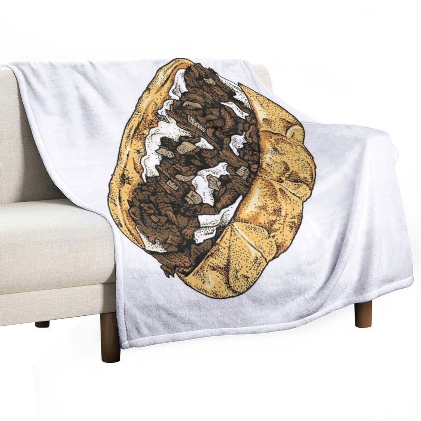 Philly Cheesesteak Multi-functional Throw Blanket