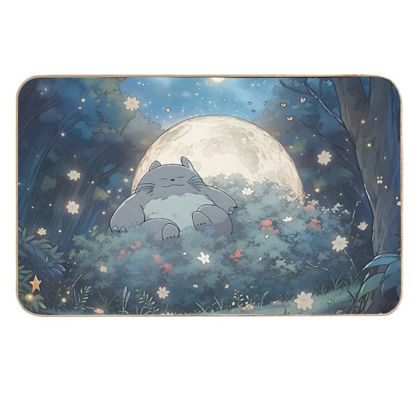 Explore The Enchanting World of My Neighbor Totoro XI Original Art And Illustrations Online High-Traffic Bath Mat