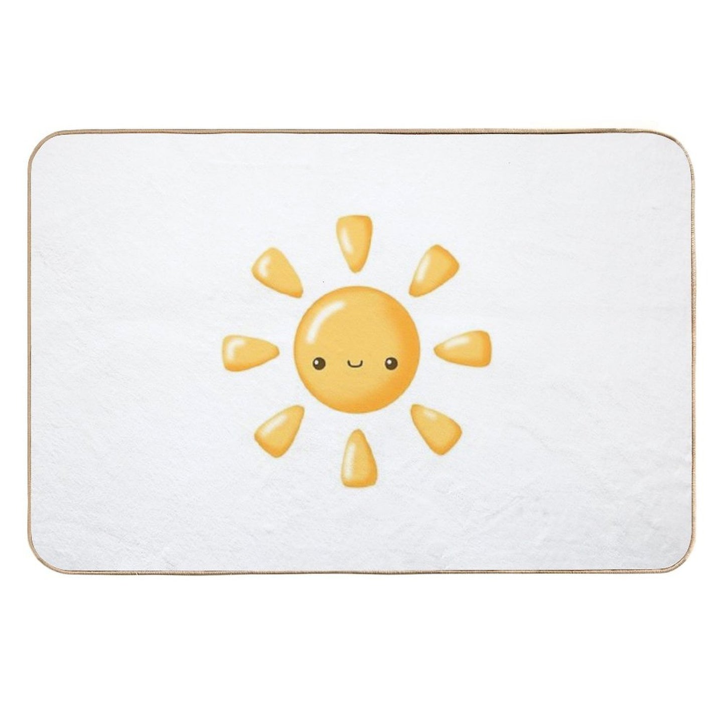 Kawaii Sun – Cheerful And Bright Cartoon Design Durable Bath Mat