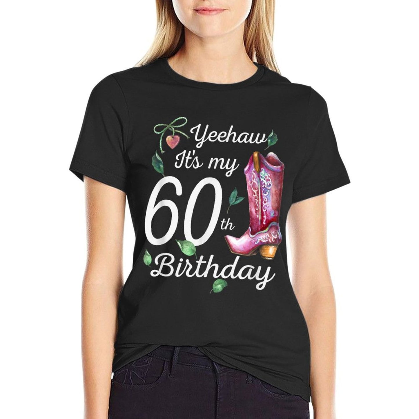 Yeehaw Its My 60th Birthday 60 Year Old Gift Country Cowgirl Relaxed-fit T-Shirt