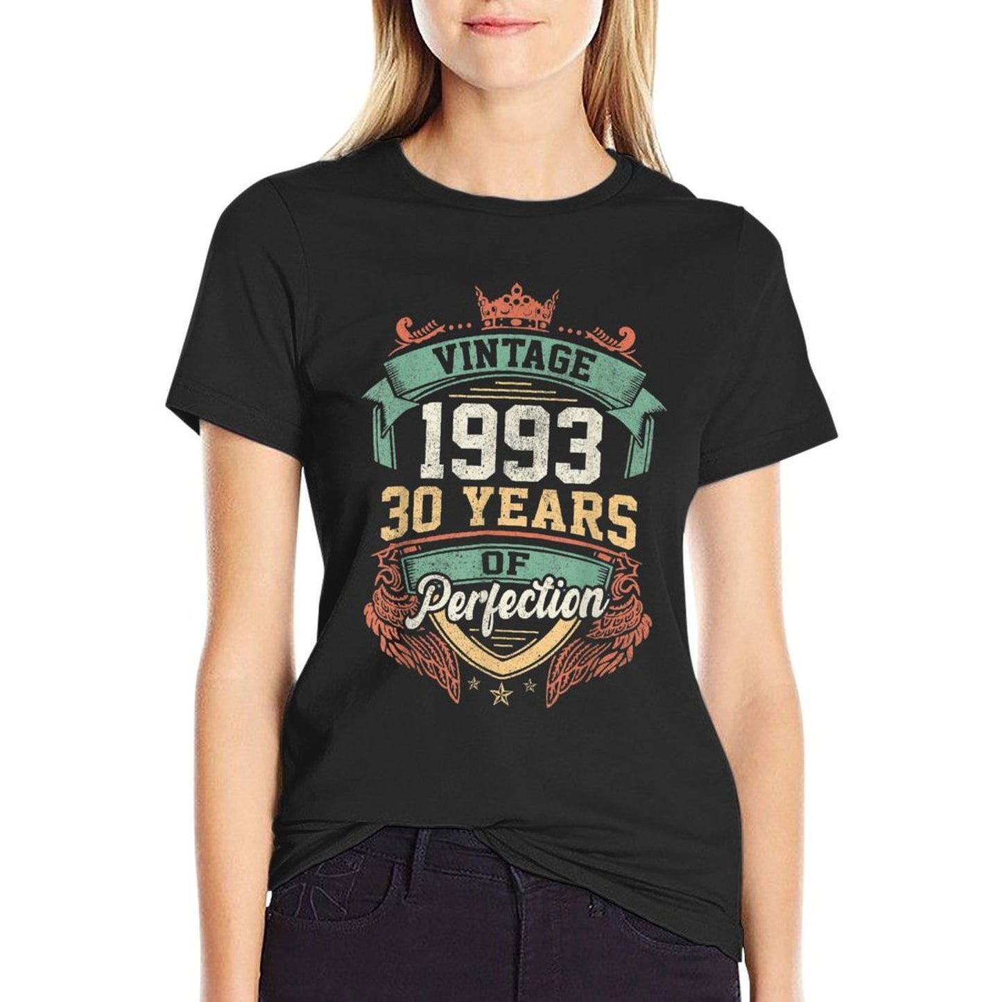Vintage 1993 Retro 30 Years Of Perfection 30th Birthday Breathable T-Shirt
