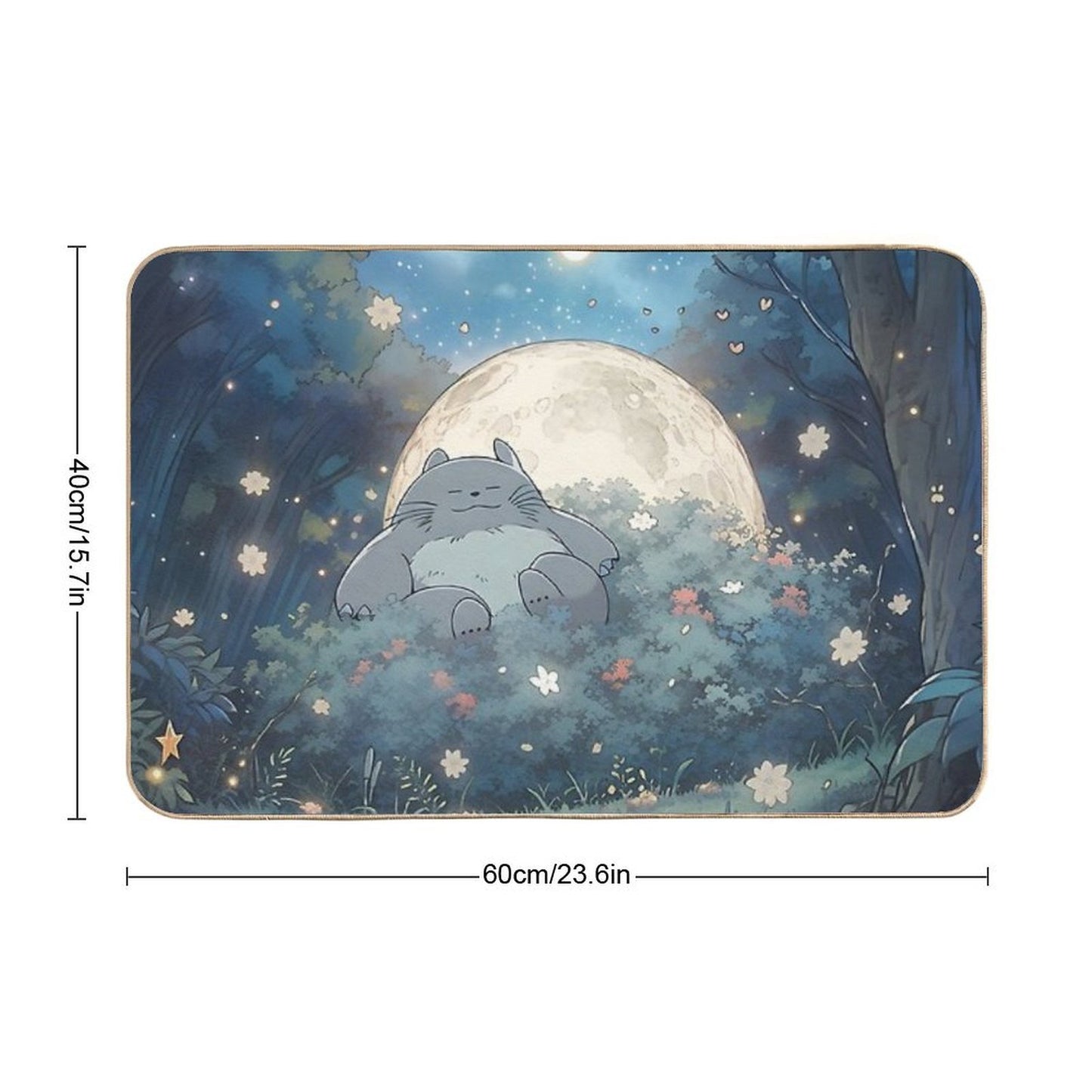 Explore The Enchanting World of My Neighbor Totoro XI Original Art And Illustrations Online High-Traffic Bath Mat