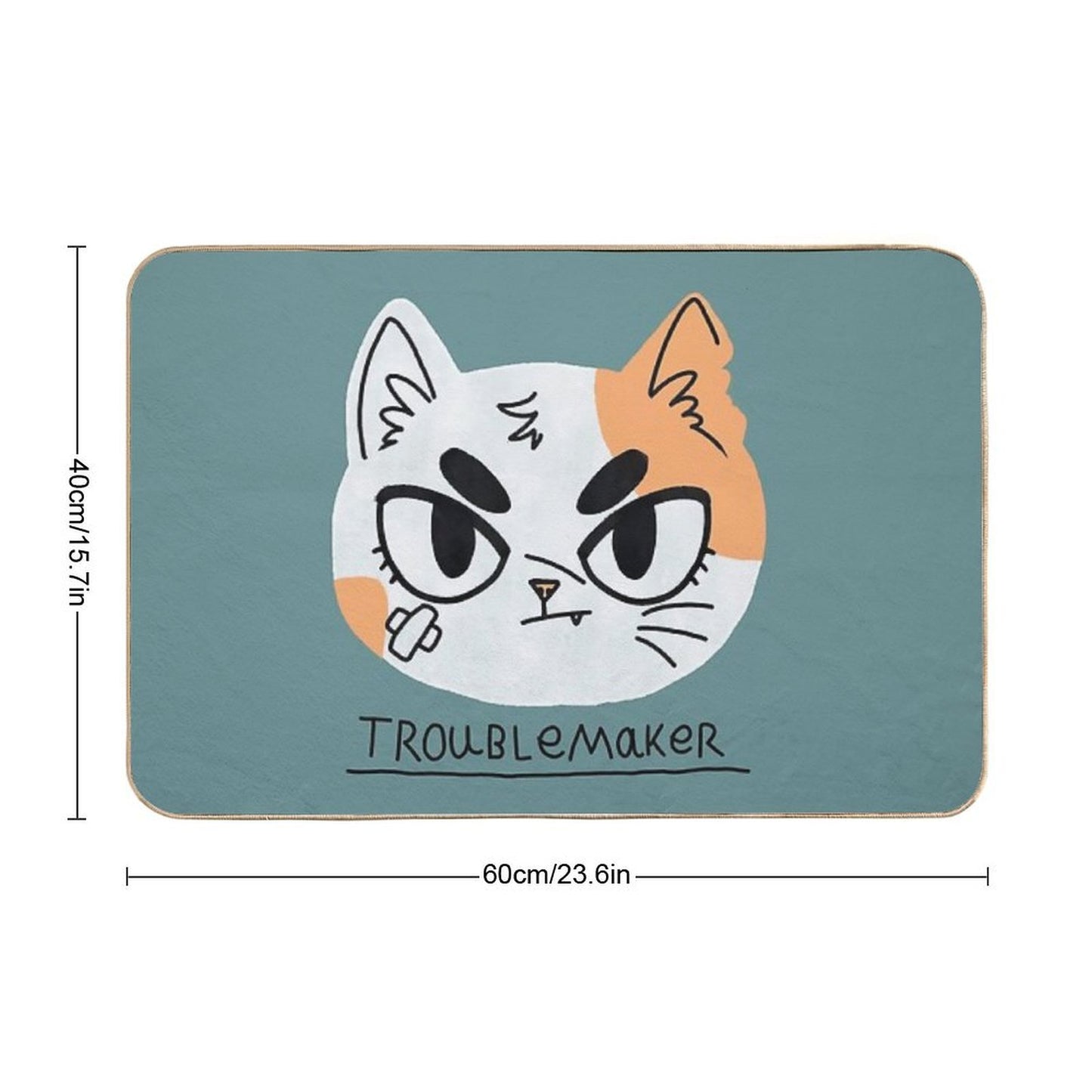 Troublemaker Fade-Resistant Bath Mat