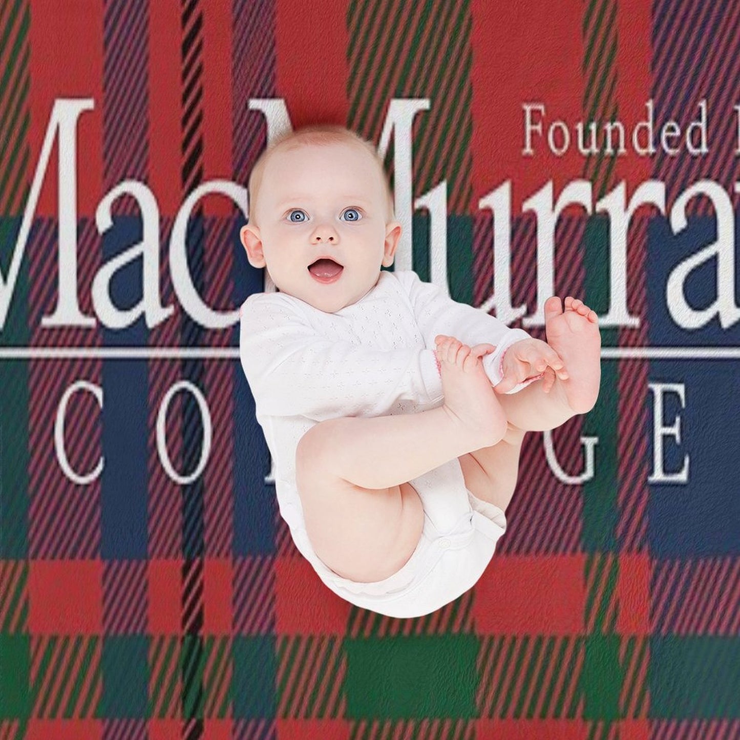 MacMurray College Tartan Sustainable Throw Blanket