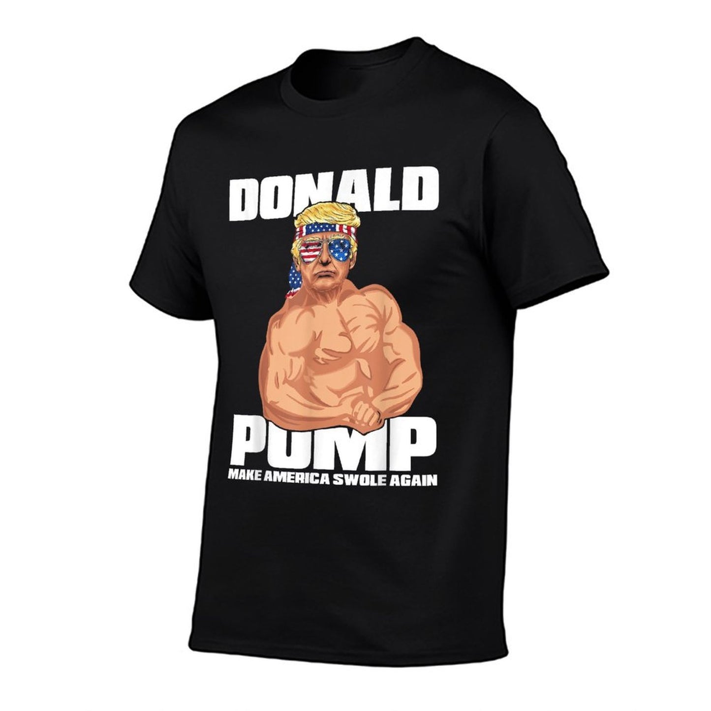 Patriotic Trump Funny July 4th Donald Pump Polyester Blend T-Shirt