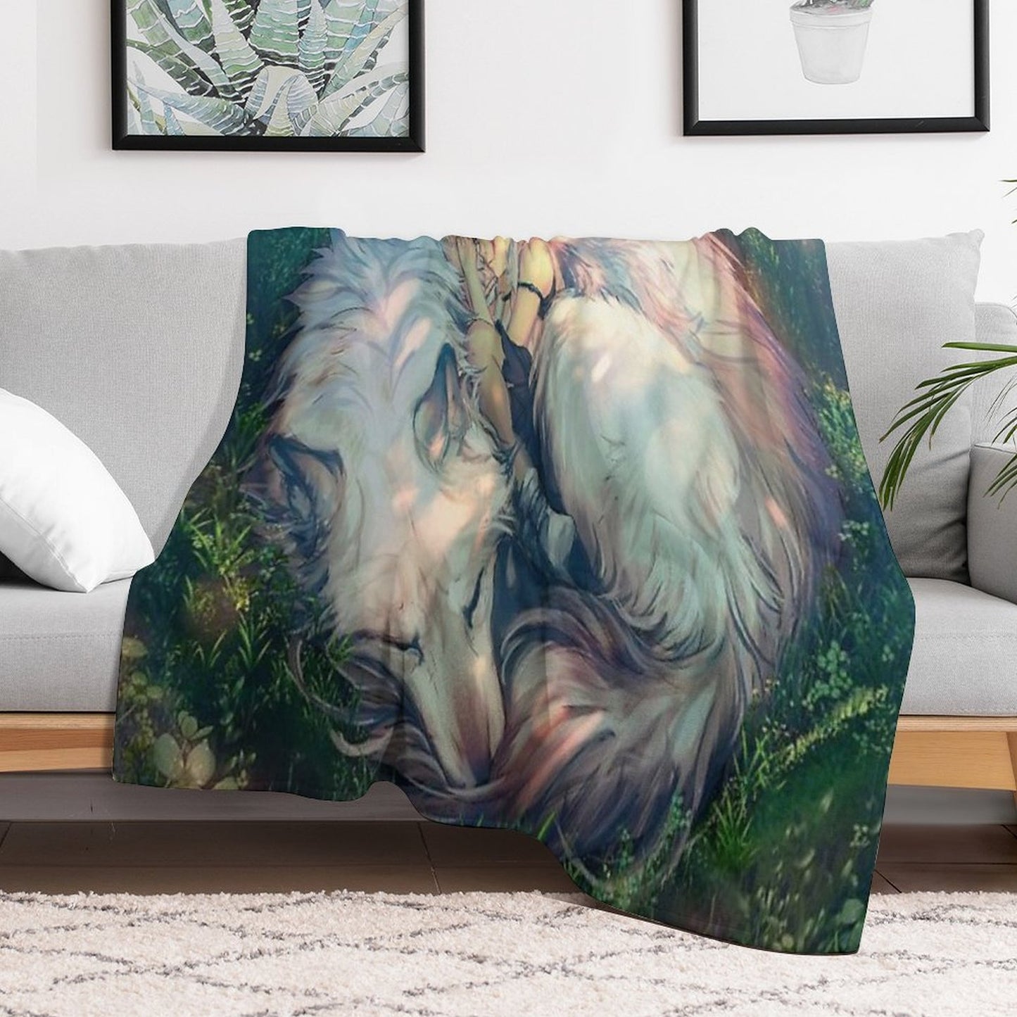 Princess Mononoke - Moro Machine-washable Throw Blanket