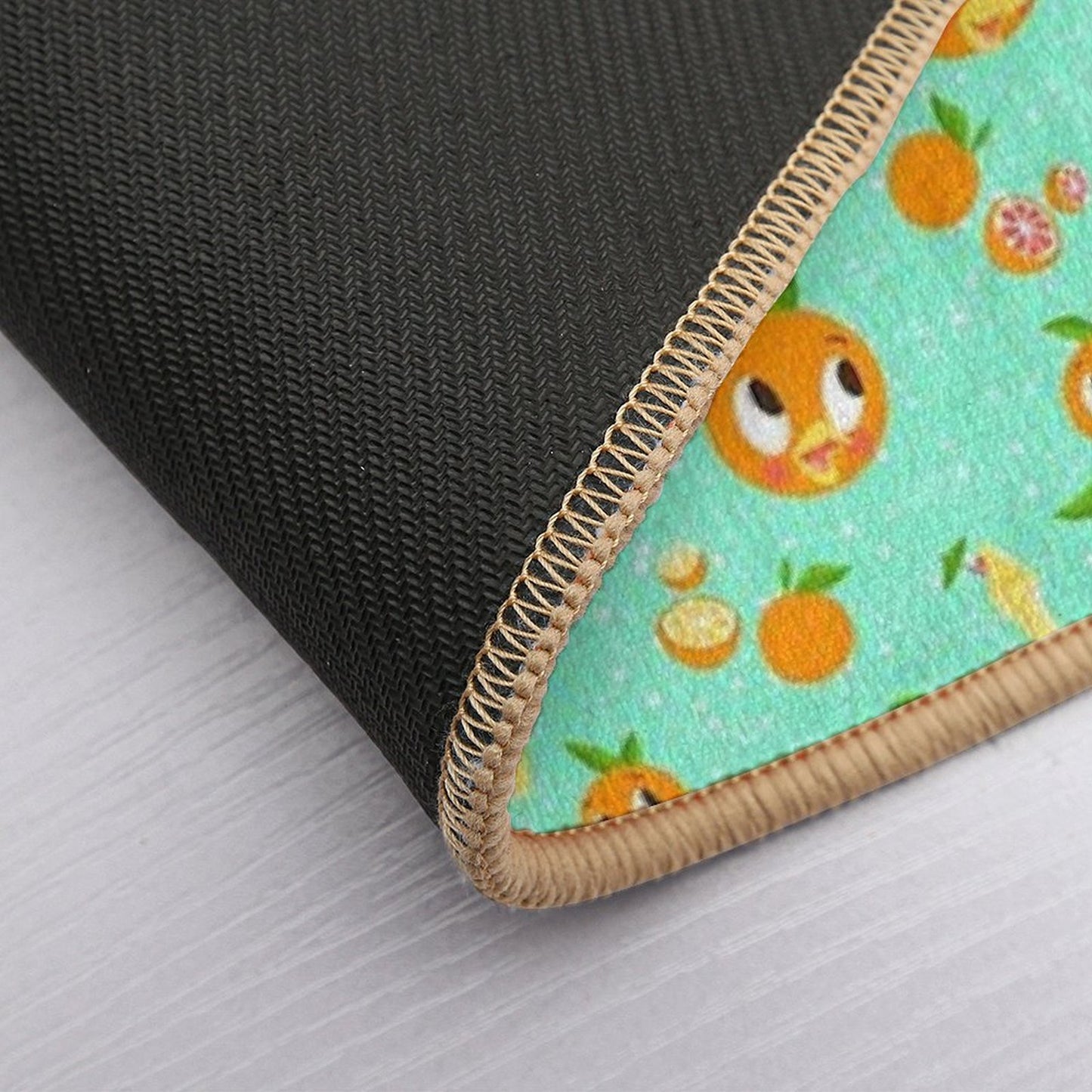 Orange Bird with Dole Whip Repositionable Bath Mat