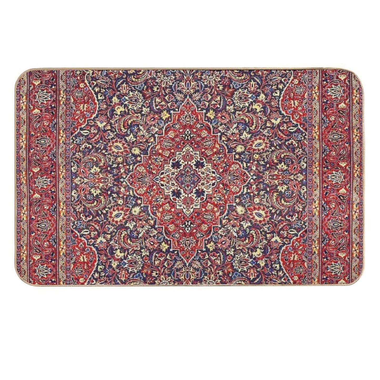 Northwest Persian Silk Carpet Print Non-Slip Bath Mat