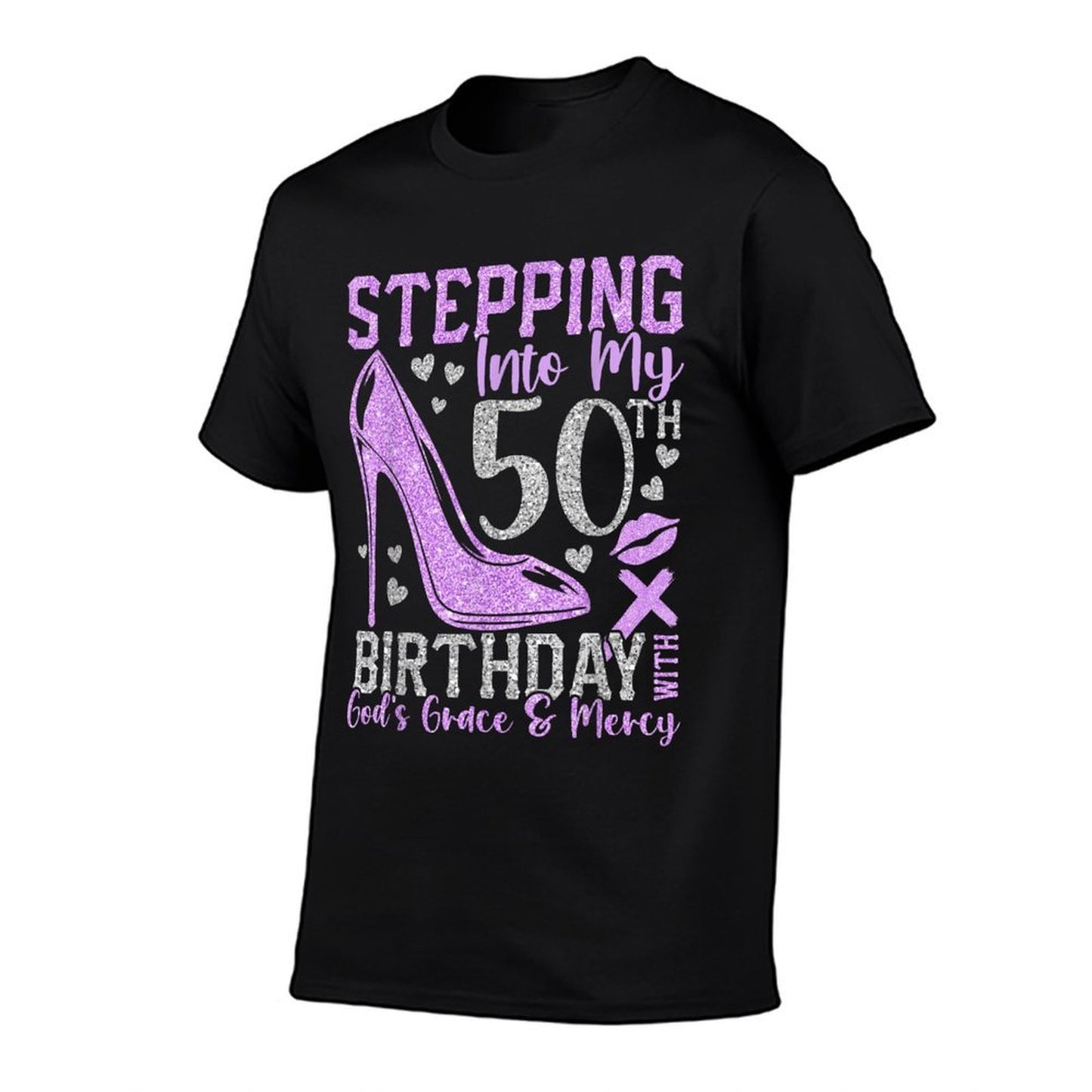 High Heels Stepping Into My 50th Birthday 50 And Fabulous Moisture-wicking T-Shirt