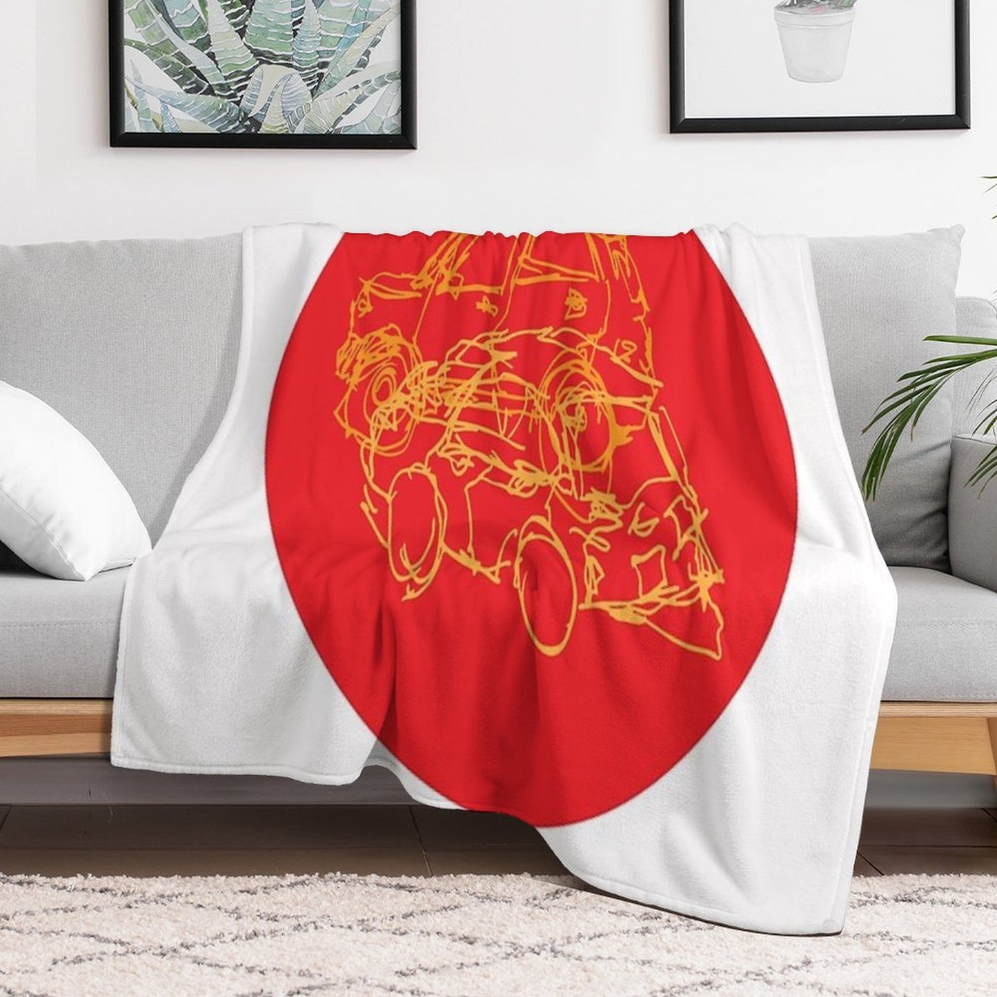 Clark Car Scratch Quick-dry Throw Blanket