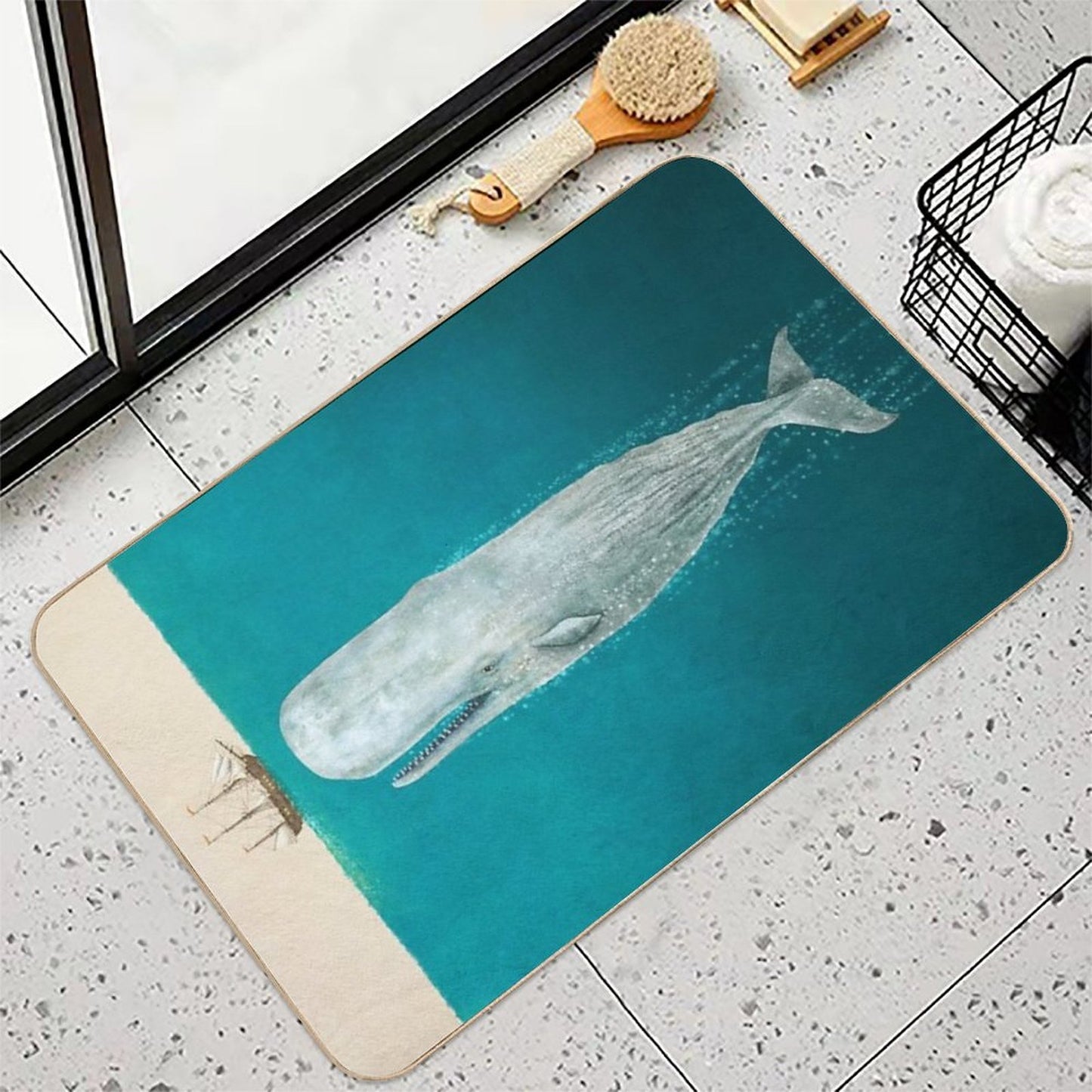 The Whale - Full Length - Colour Option Dirt-Trapping Bath Mat